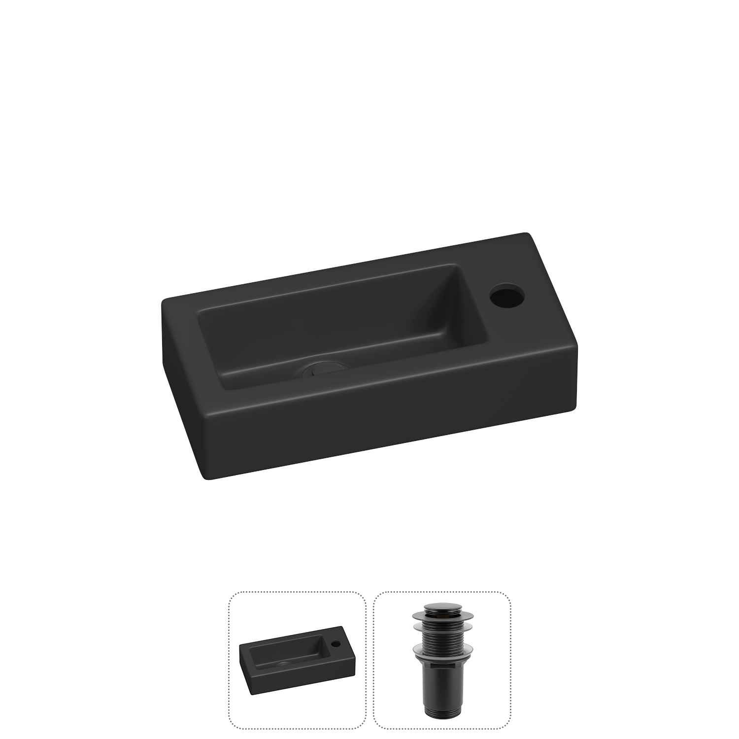 Изображение товара Раковина Lavinia boho bathroom sink 20215870R 37см цвет раковина 2 в 1: донный клапан