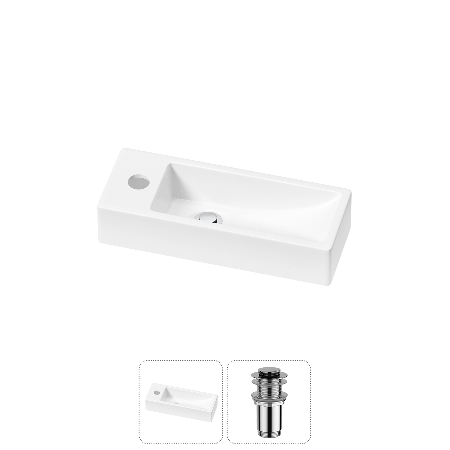 Изображение товара Раковина Lavinia boho bathroom sink 20215909R белая G190