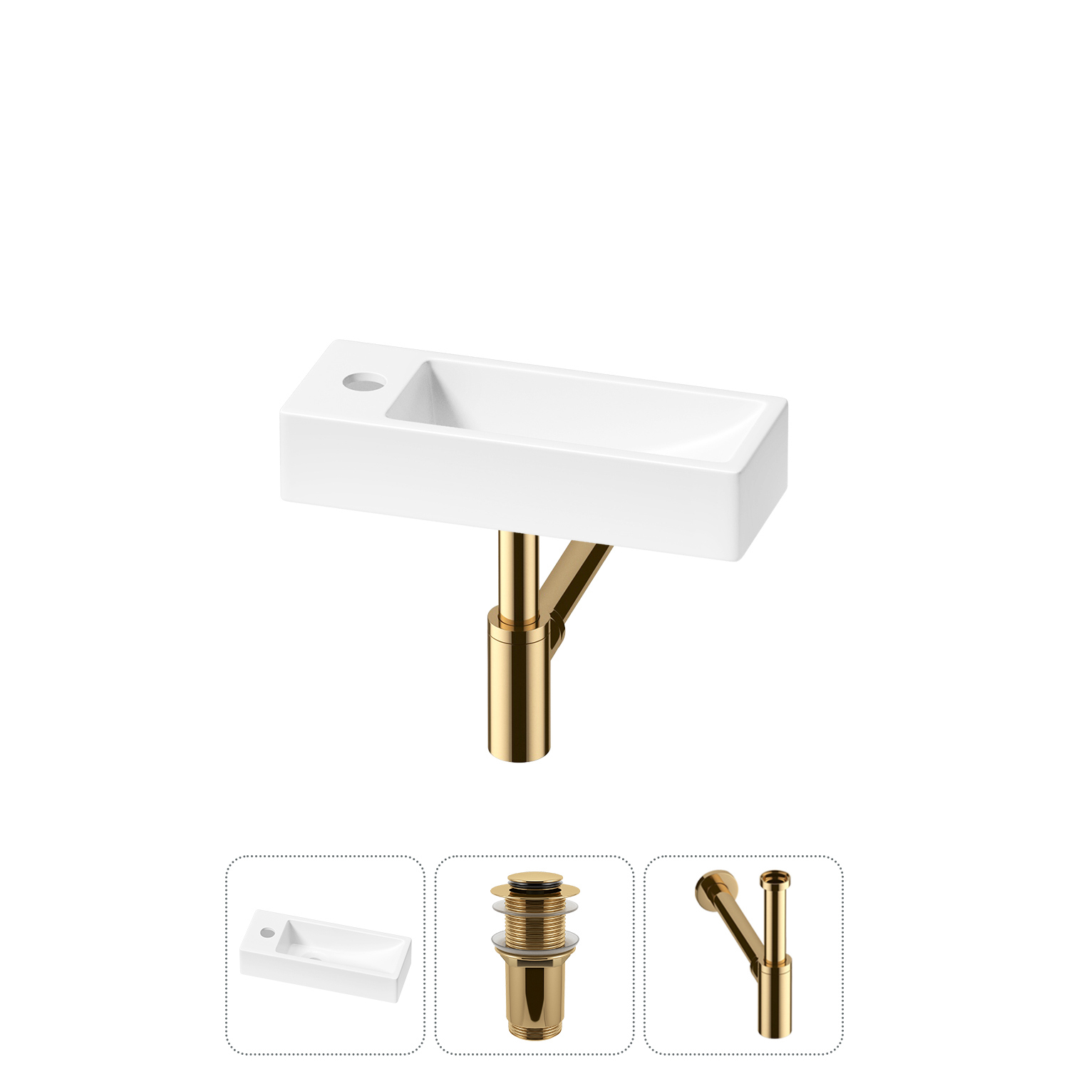 Изображение товара Раковина Lavinia boho Bathroom Sink 38см с донным клапаном и сифоном