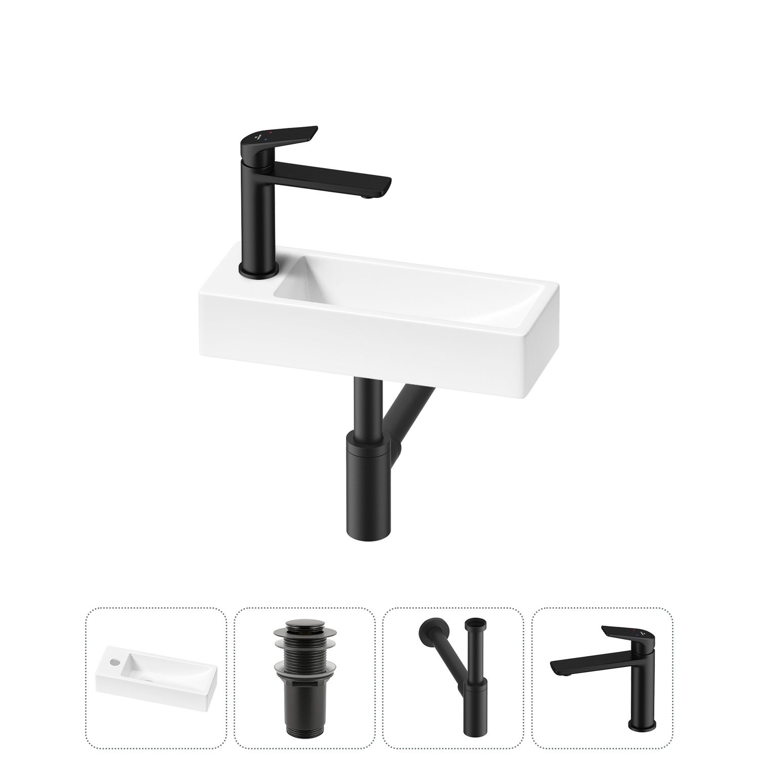 Изображение товара Раковина Lavinia Boho Bathroom Sink 38см с комплектом для ванной ванной комнаты