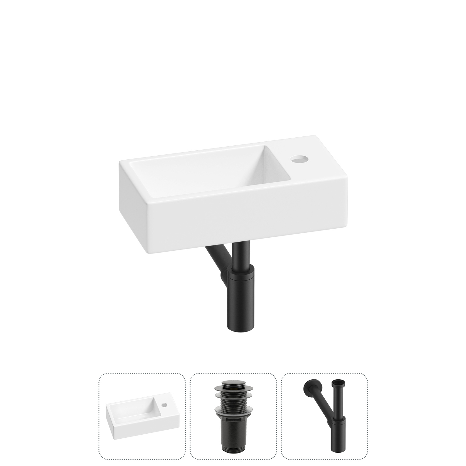 Изображение товара Раковина Lavinia Boho Bathroom Sink 40 см с донным клапаном и сифоном