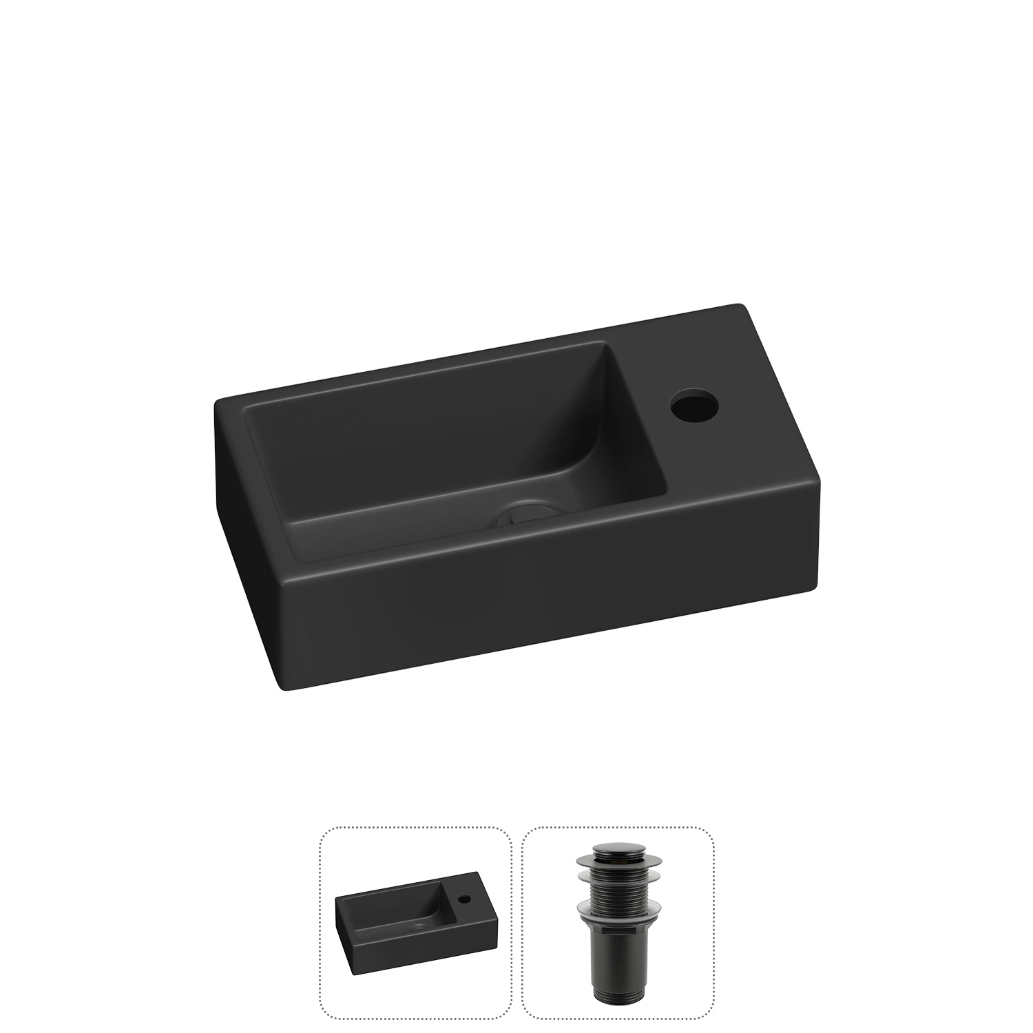 Изображение товара Керамическая раковина Lavinia Boho 40 см с донным клапаном