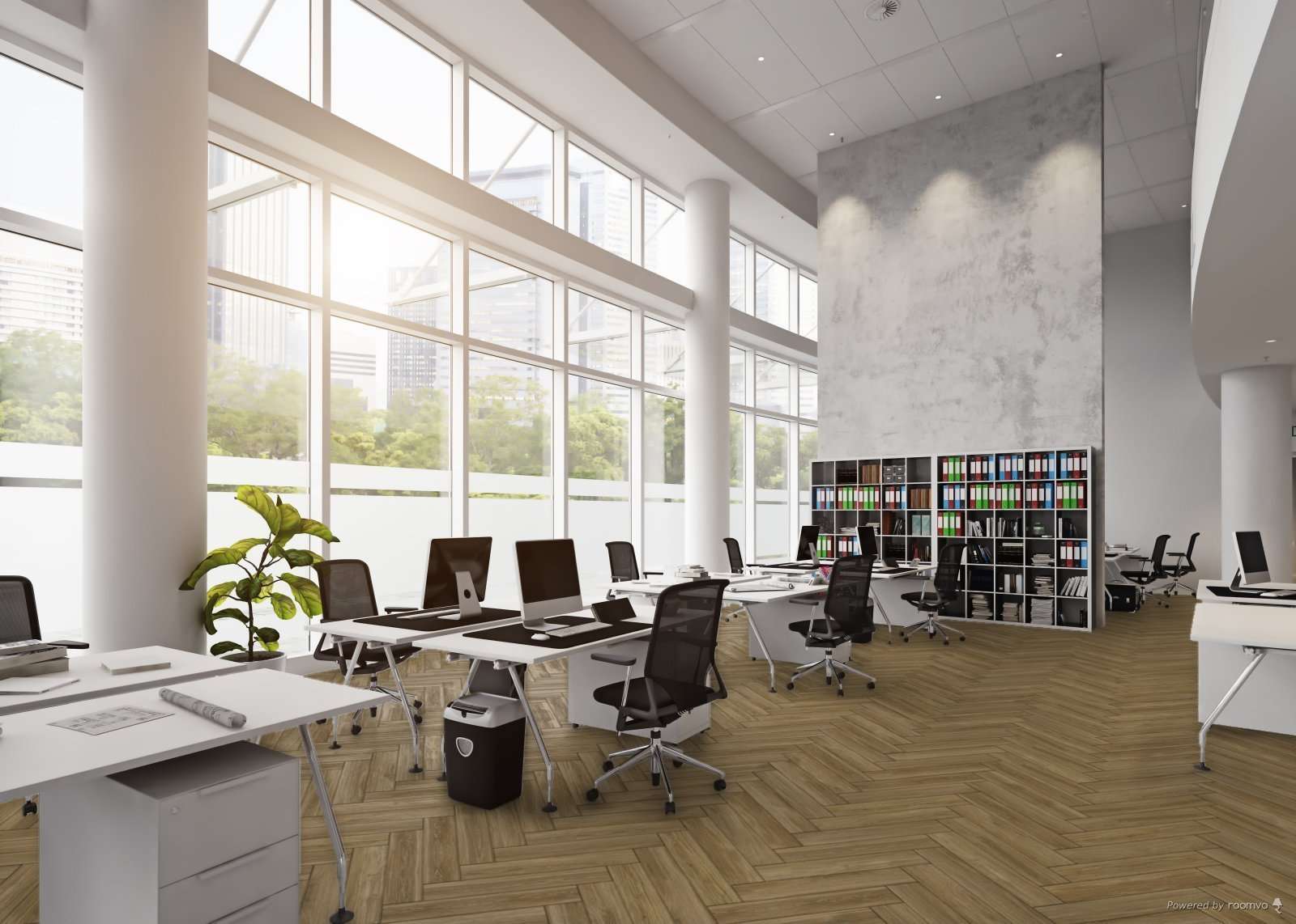 Изображение товара SPC плитка TheFloor Herringbone Calm Oak 42 класс толщина 6 мм 1.75 м², цена за упаковку