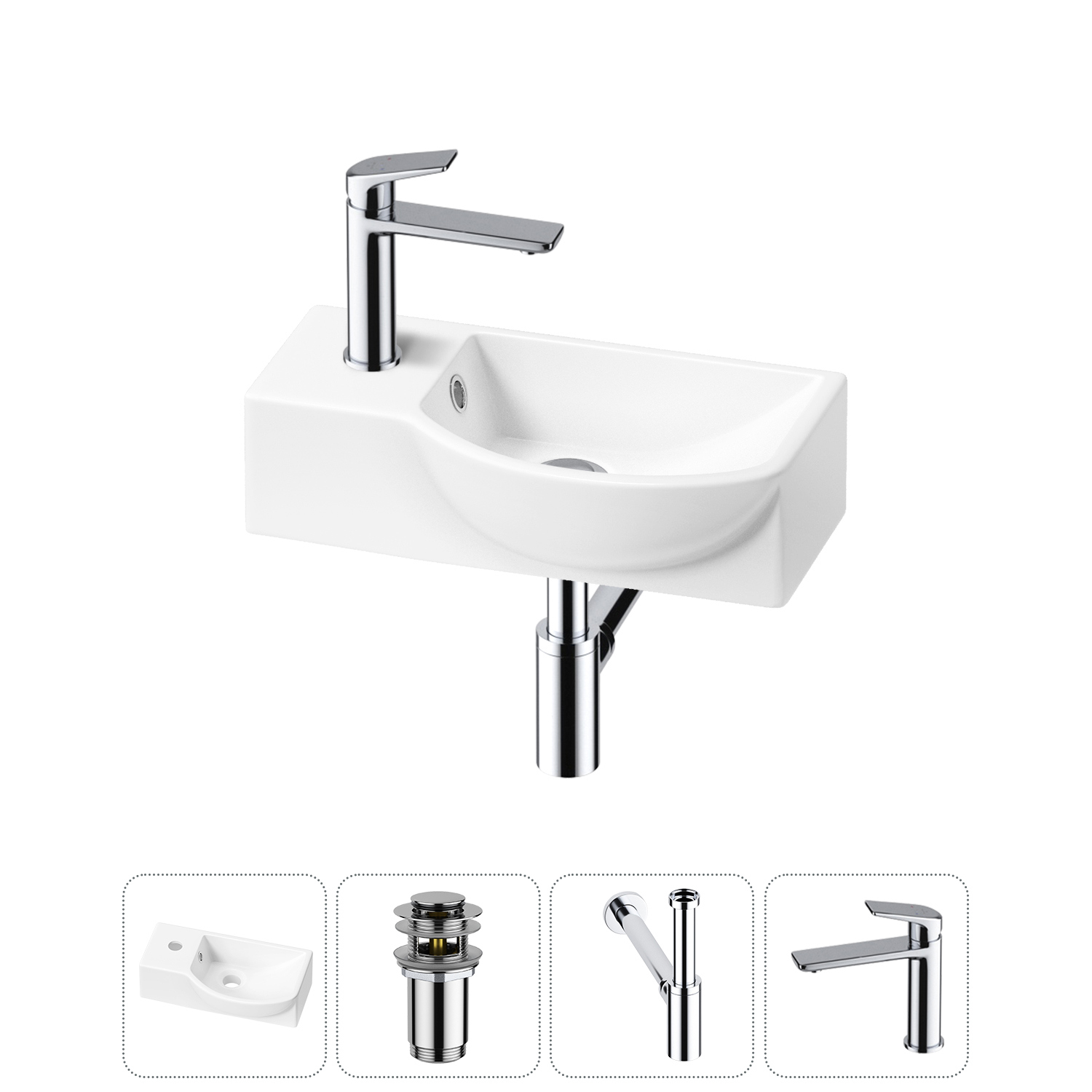 Изображение товара Раковина Lavinia boho bathroom sink 20216029R 40см белая комплект