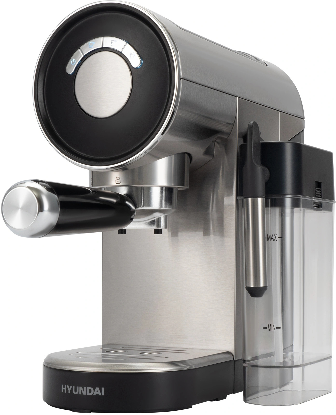 Изображение товара Рожковая кофеварка Hyundai HEM-4305 1350Вт автоматический капучинатор