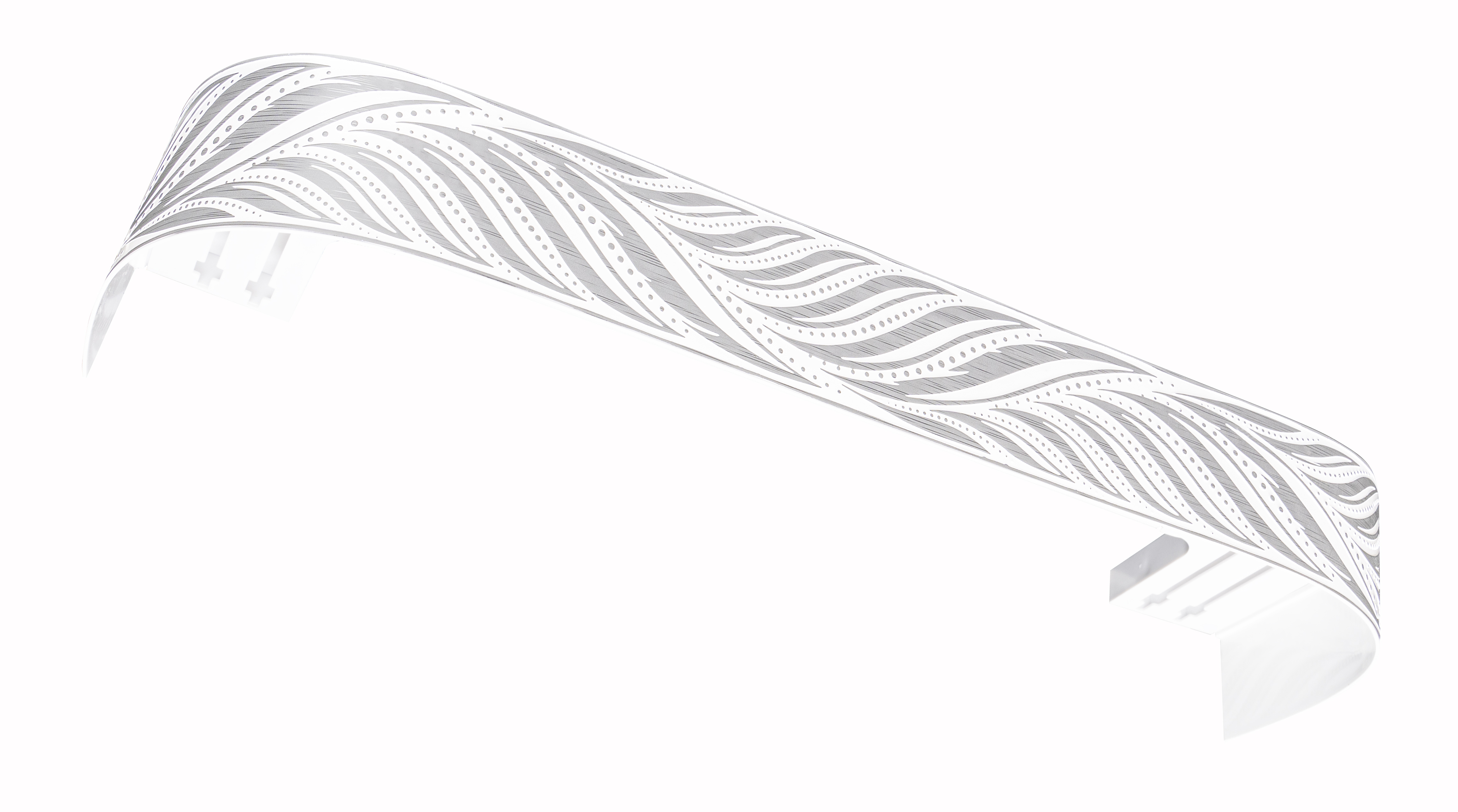 Бленда Domlegrand Феникс пластик цвет белое серебро 2 м