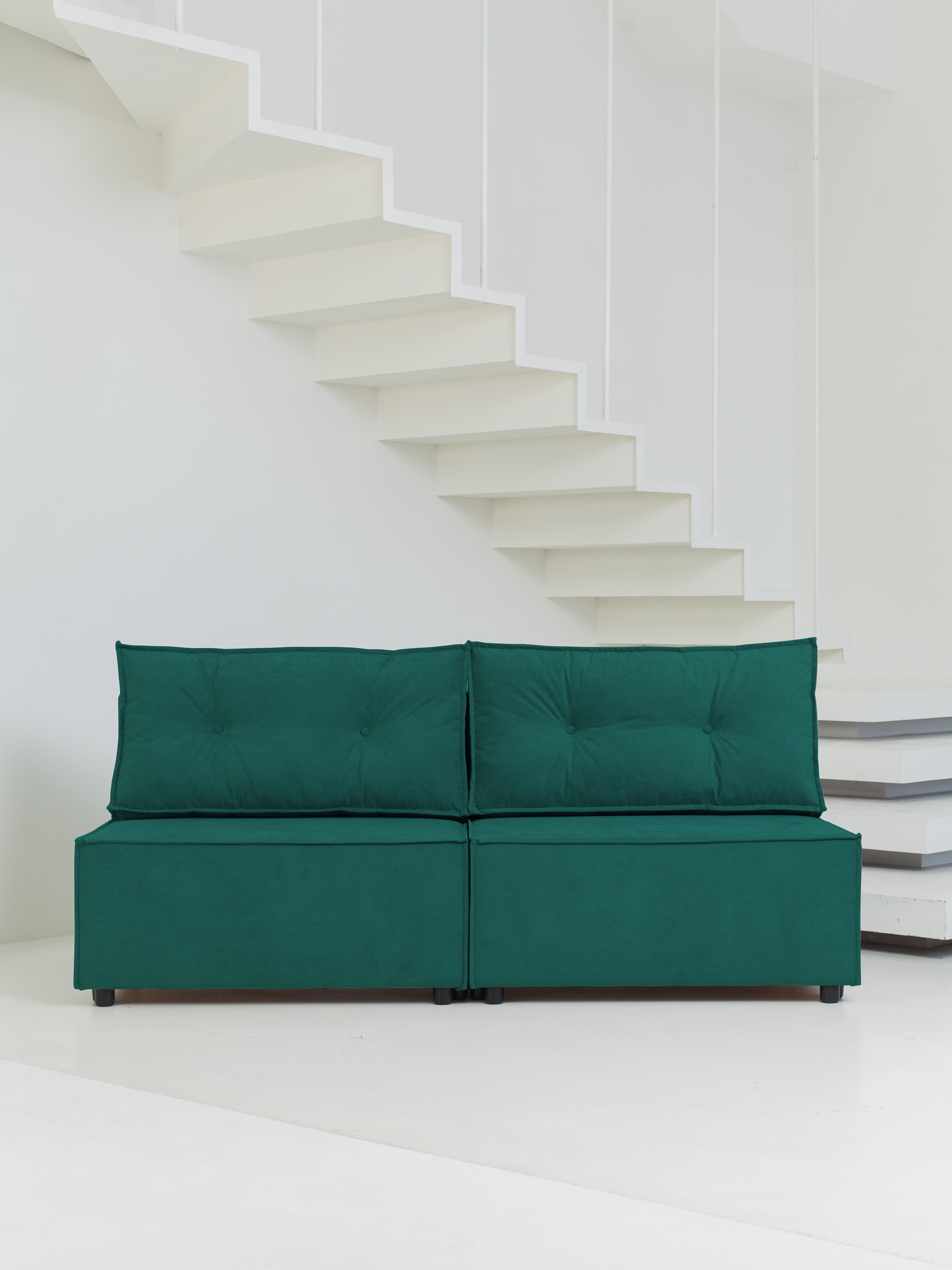 Изображение товара Диван раскладной Cityhd Цюрих 188x94x75 см велюр зеленый современный