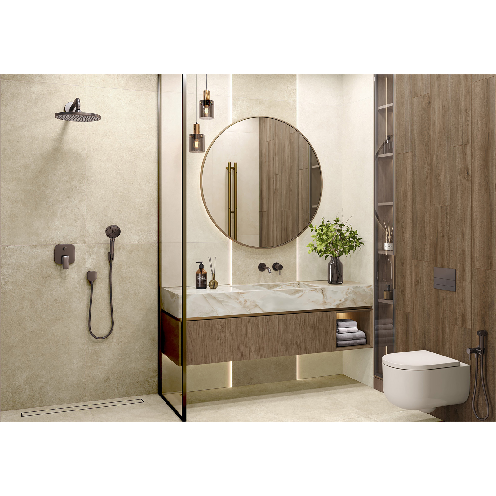 Изображение товара Керамогранит Microcement 60x60 см бежевый матовый ARTKERA GROUP