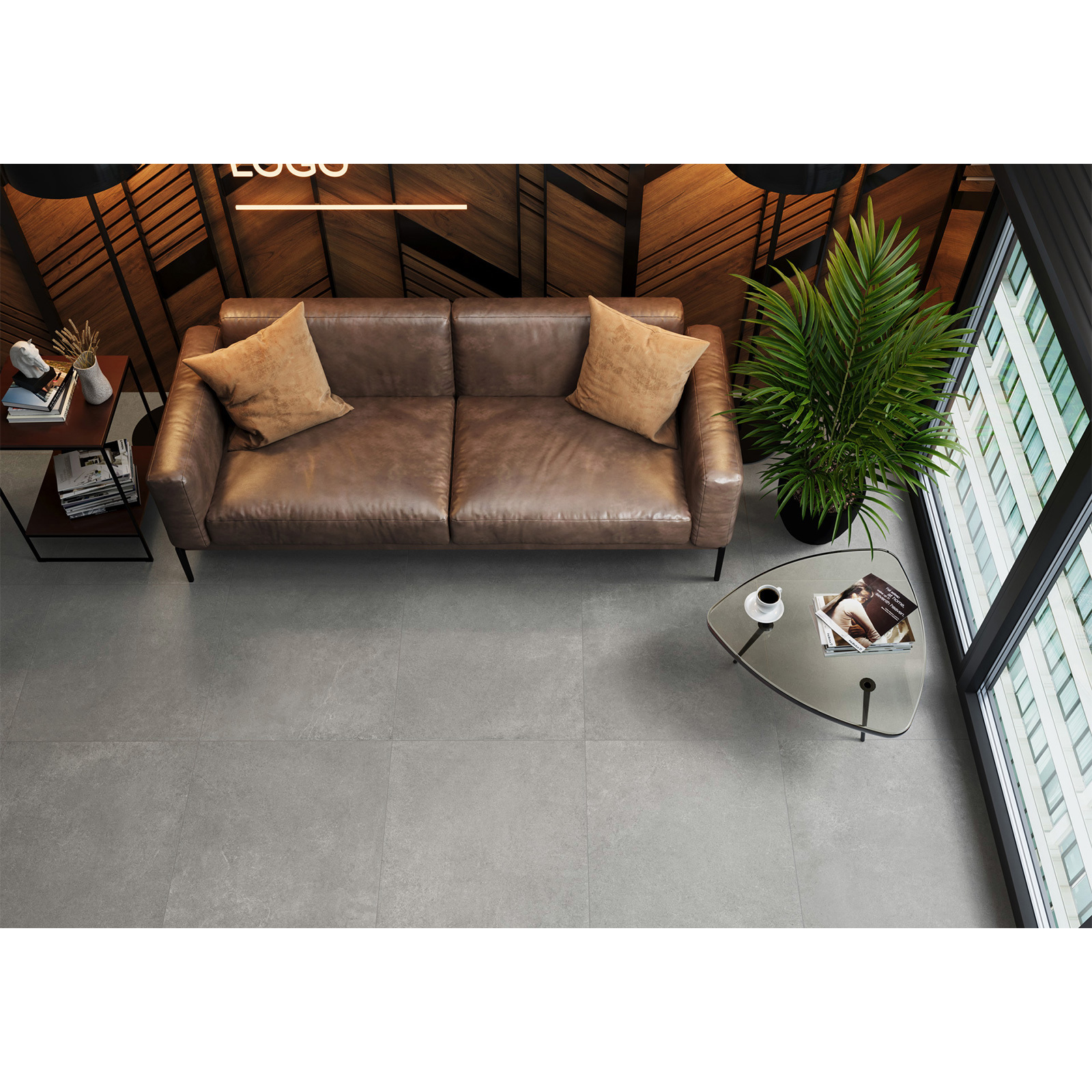 Изображение товара Керамогранит Microcement 60x60 см серый ARTKERA GROUP GP6060MIM25M