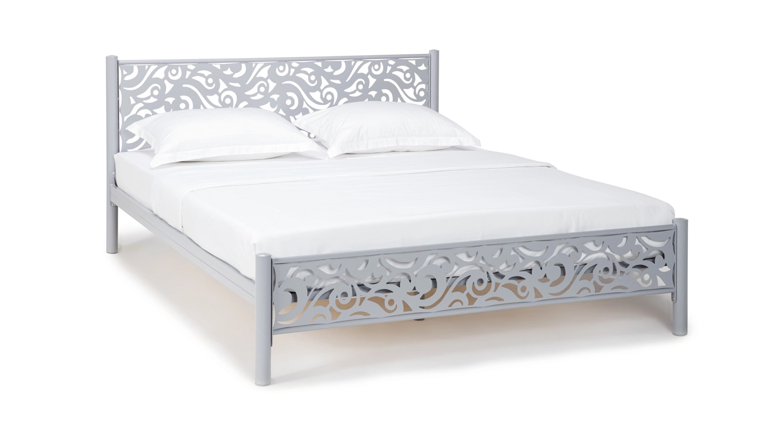 Изображение товара Кровать Парма 200x160 см современная металлическая с полкой и ножками