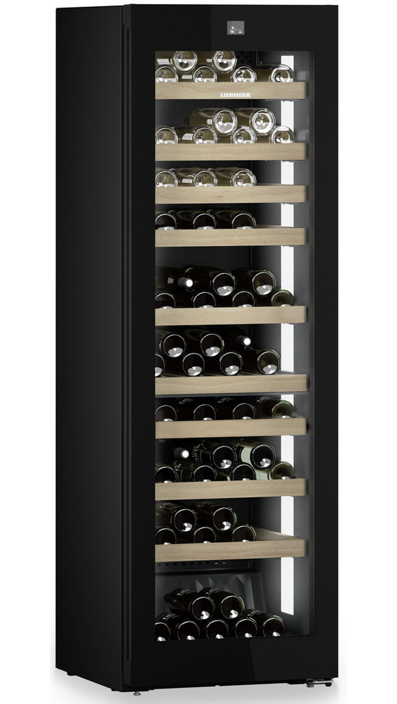 Изображение товара Винный шкаф Liebherr WPgbi 5272-20 001 на 106 бутылок черное стекло