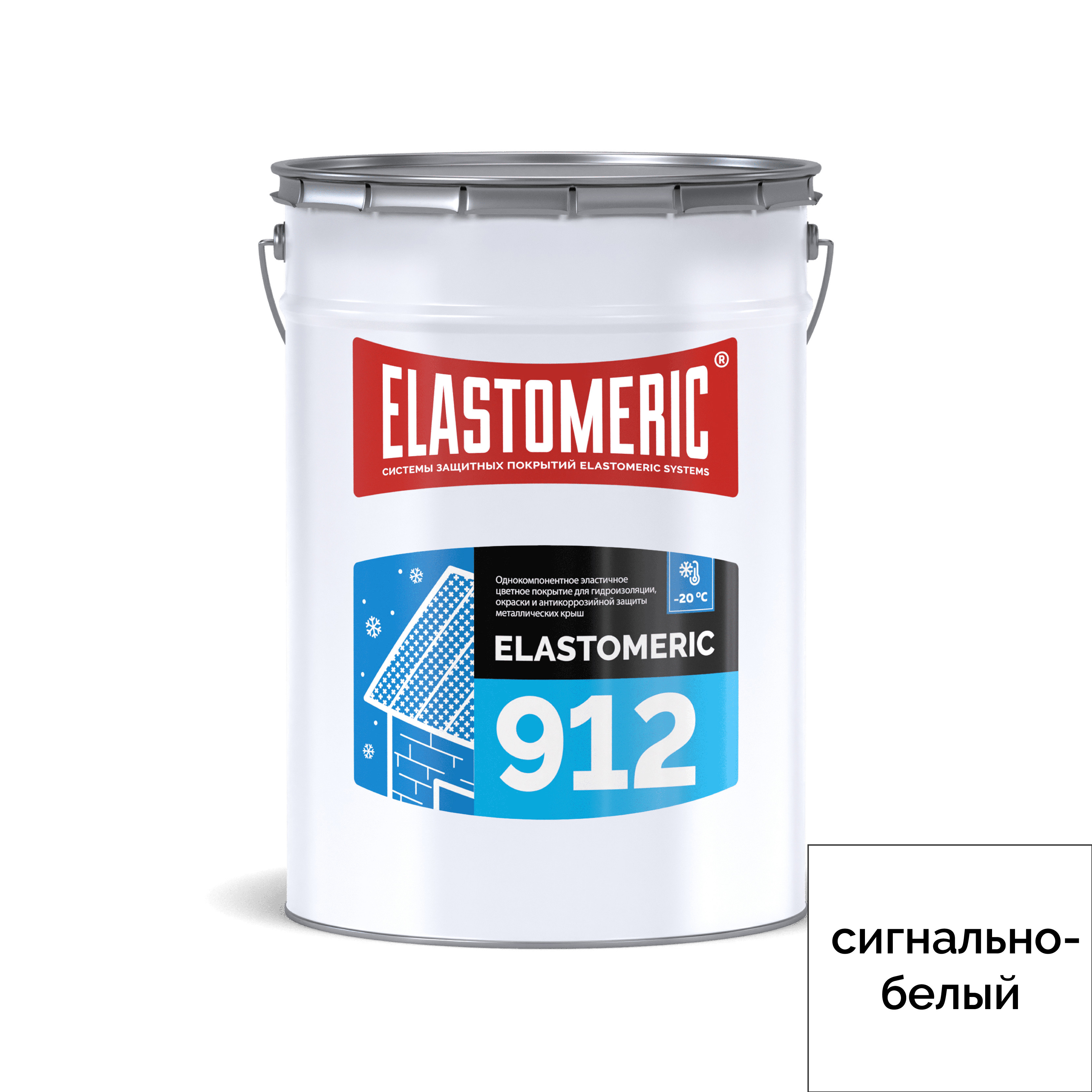 Изображение товара Мастика ELASTOMERIC SYSTEMS 912 для кровли и гидроизоляции, белая