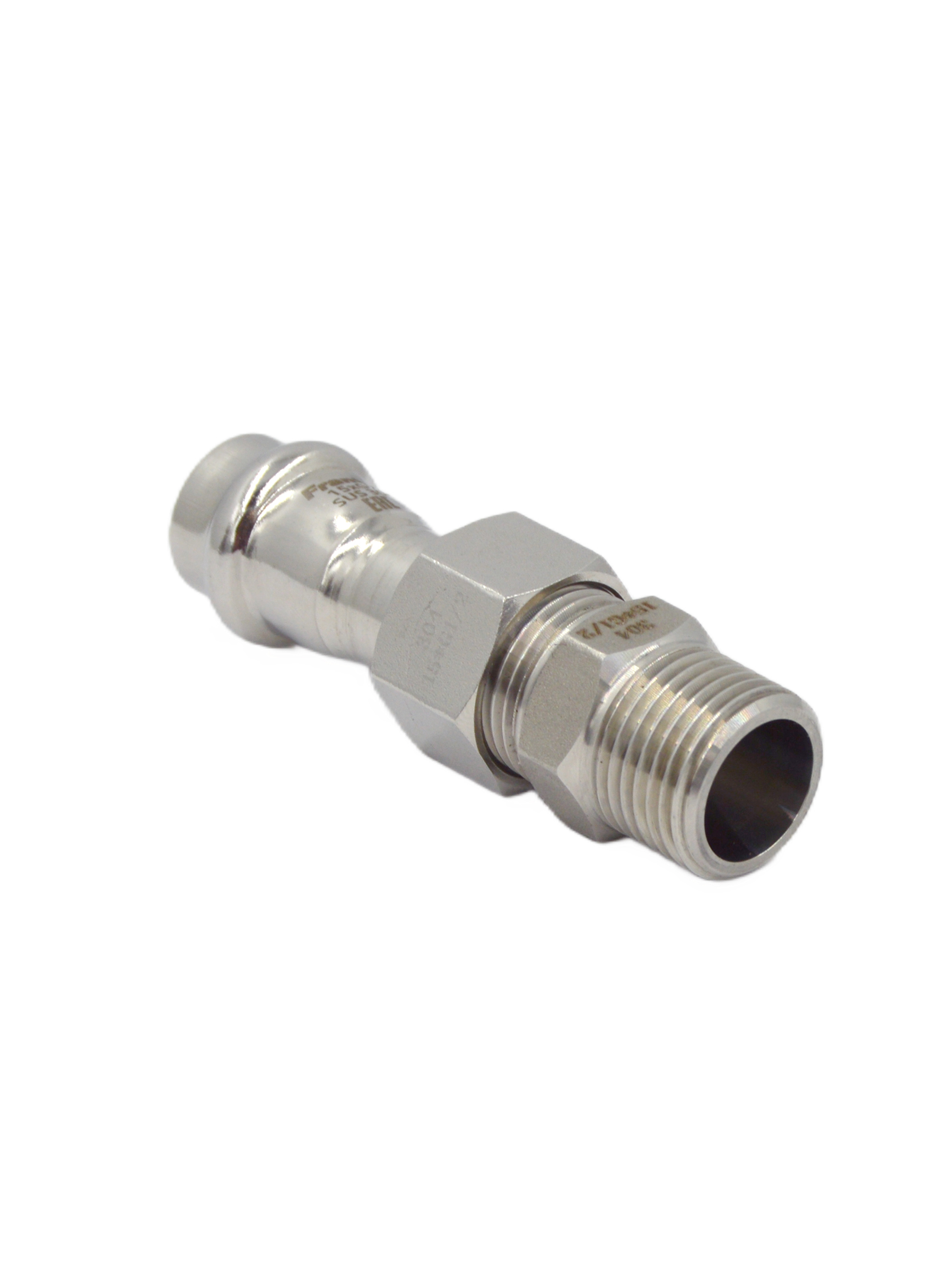 Изображение товара Переходник Franta 1/2"x15 мм НР-ВПр нержавеющая сталь Aisi 304 V15151200G