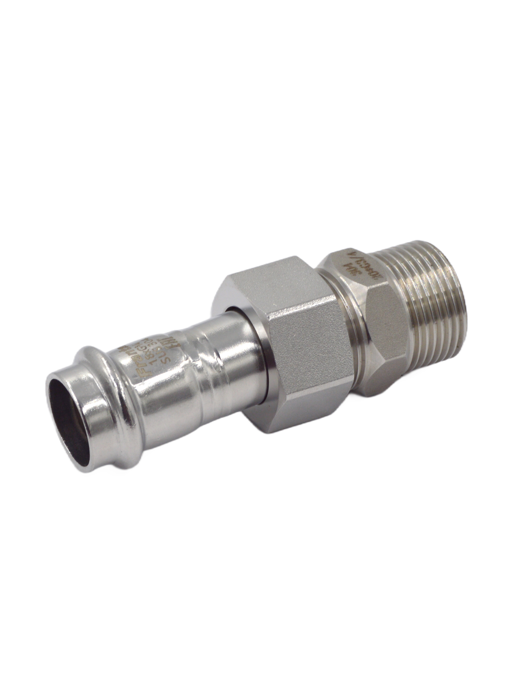 Изображение товара Переходник Franta 3/4"x18 мм НР-ВПр из нержавеющей стали Aisi 304
