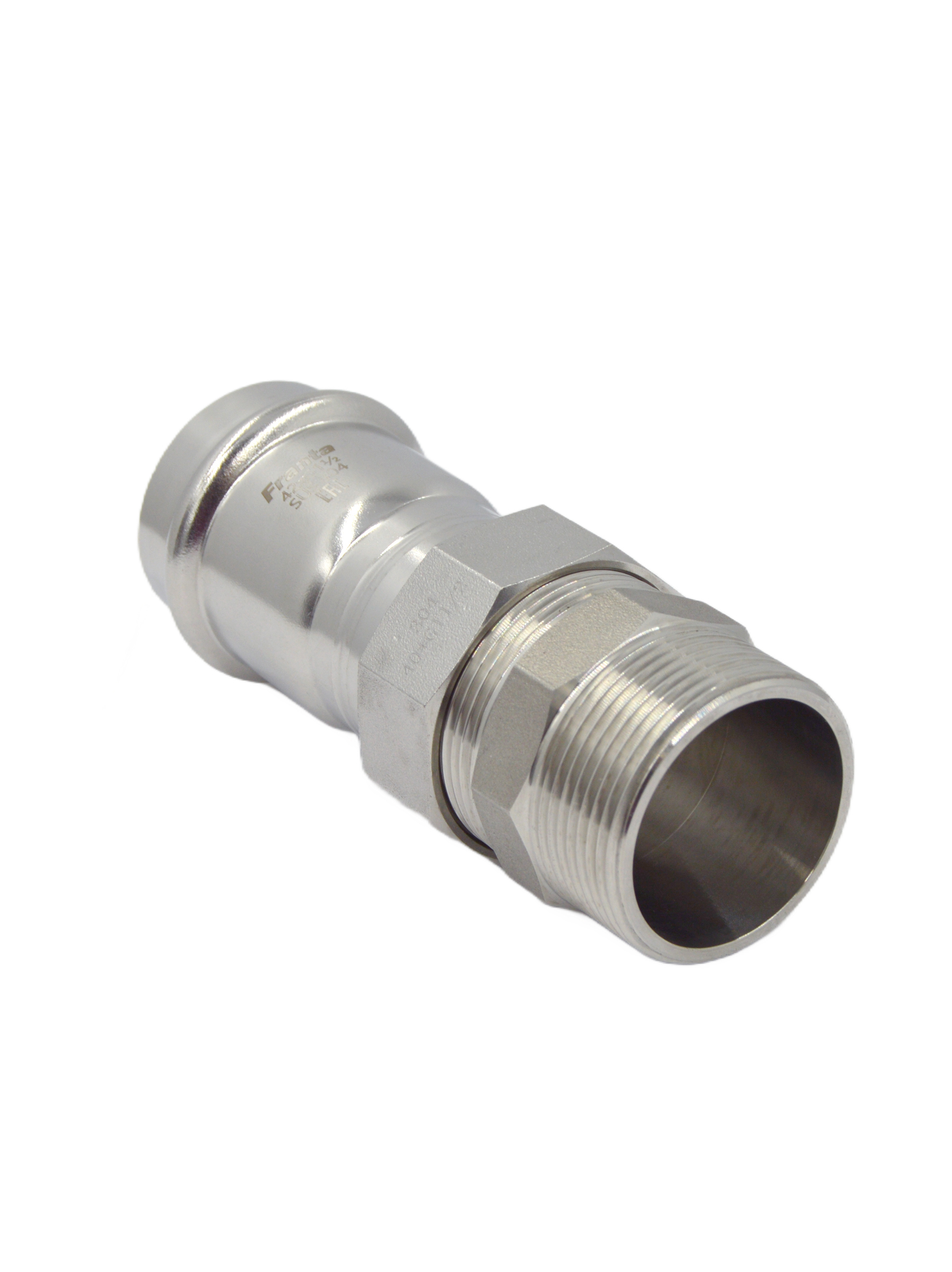 Изображение товара Переходник Franta 1 1/2"x42 мм НР-ВПр нержавеющая сталь Aisi 304