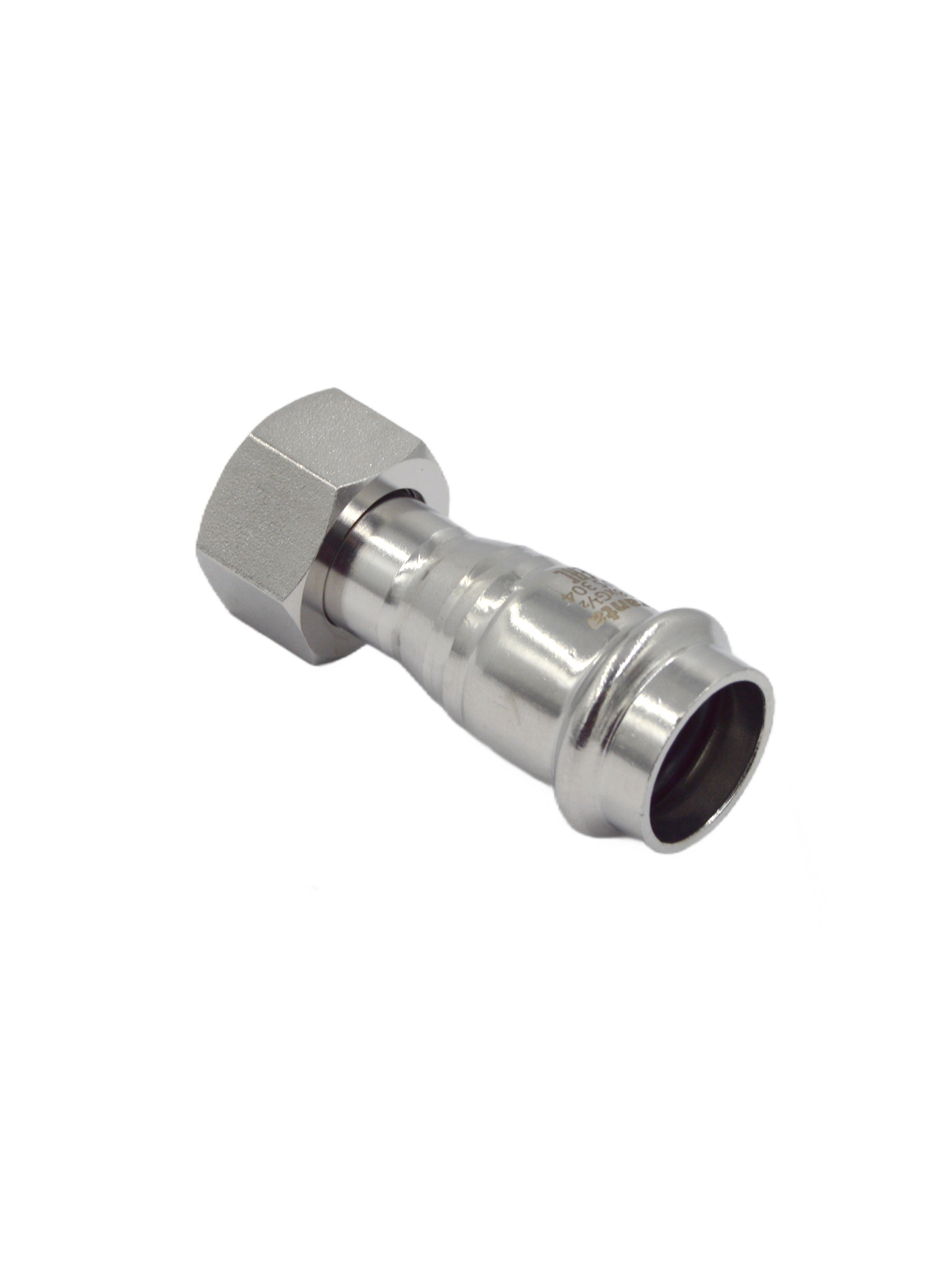 Изображение товара Переходник Franta 1/2"x18 мм ВР-ВПр нержавеющая сталь Aisi 304 V16181200G