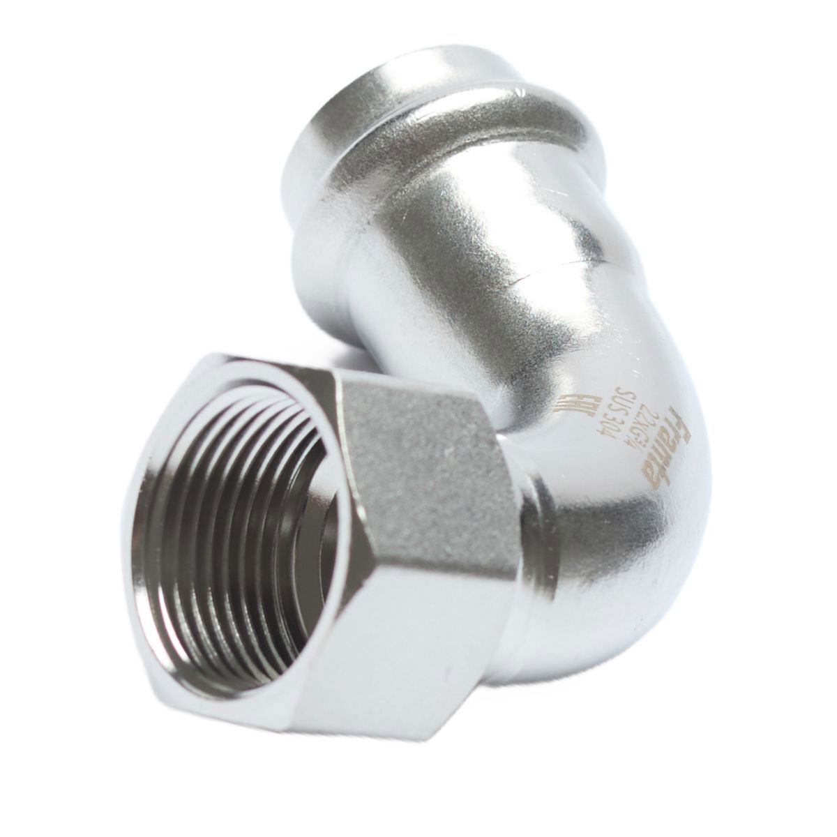 Изображение товара Угол комбинированный 90° Franta 3/4 x 15 мм из нержавеющей стали Aisi 304 для системы водоснабжения