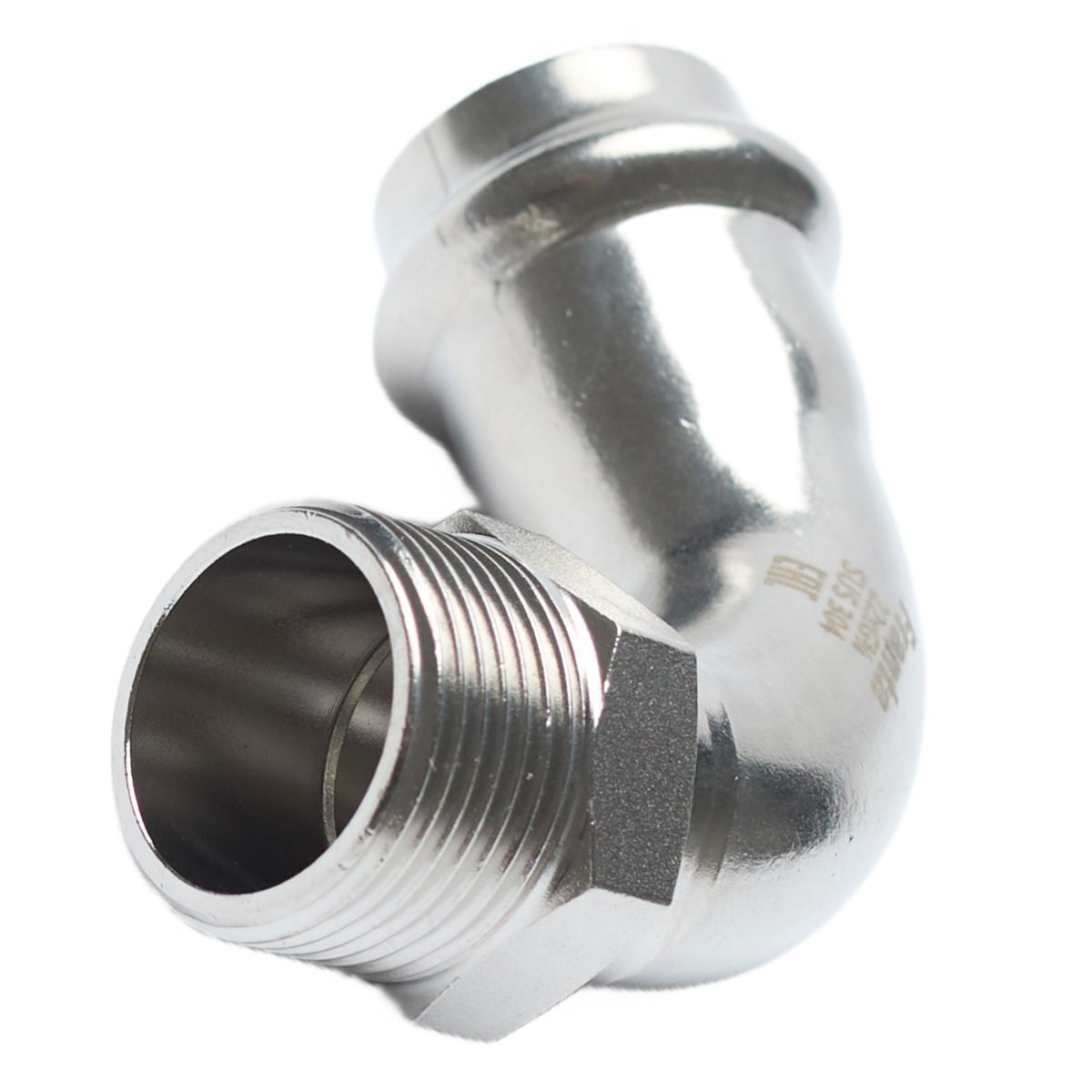 Изображение товара Угол комбинированный 90° Franta 1/2"x22 мм НР-ВПр нержавеющая сталь