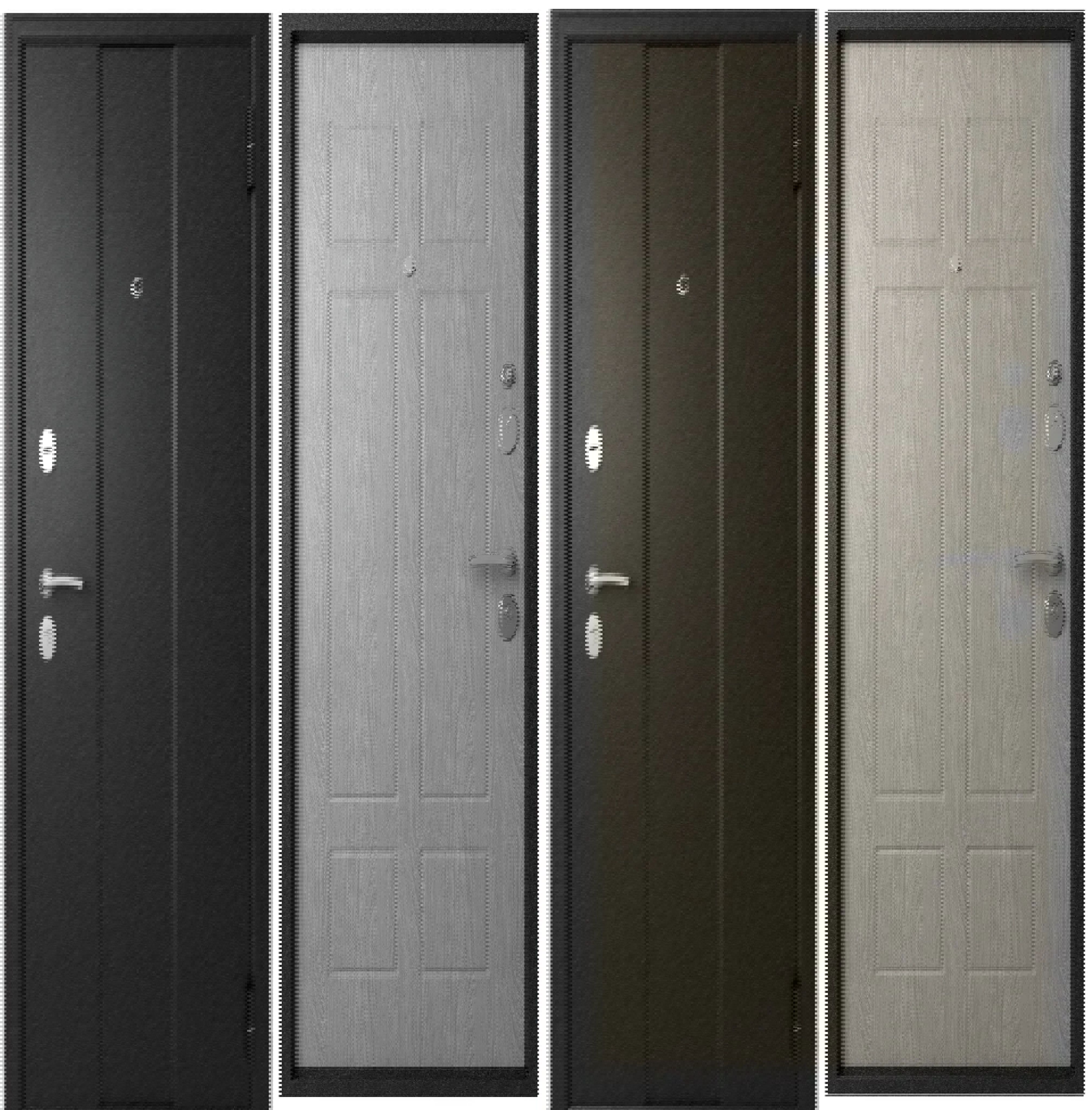 Изображение товара Входная дверь ЭТАЛОН М-2 Правый монтаж Чёрный букле