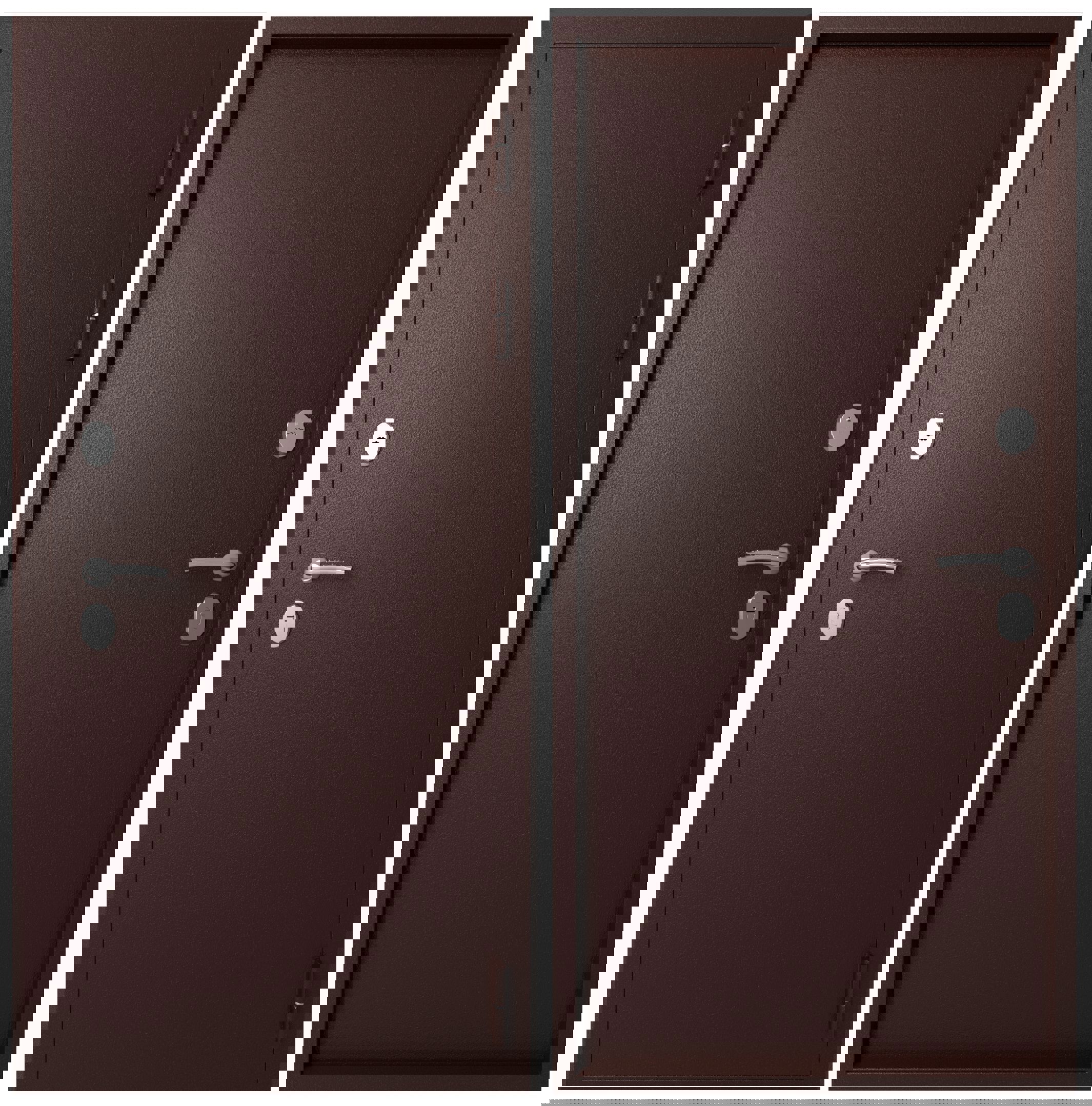 Изображение товара Входная дверь ЭТАЛОН М-4, левый монтаж, 205x86 см, медь антик