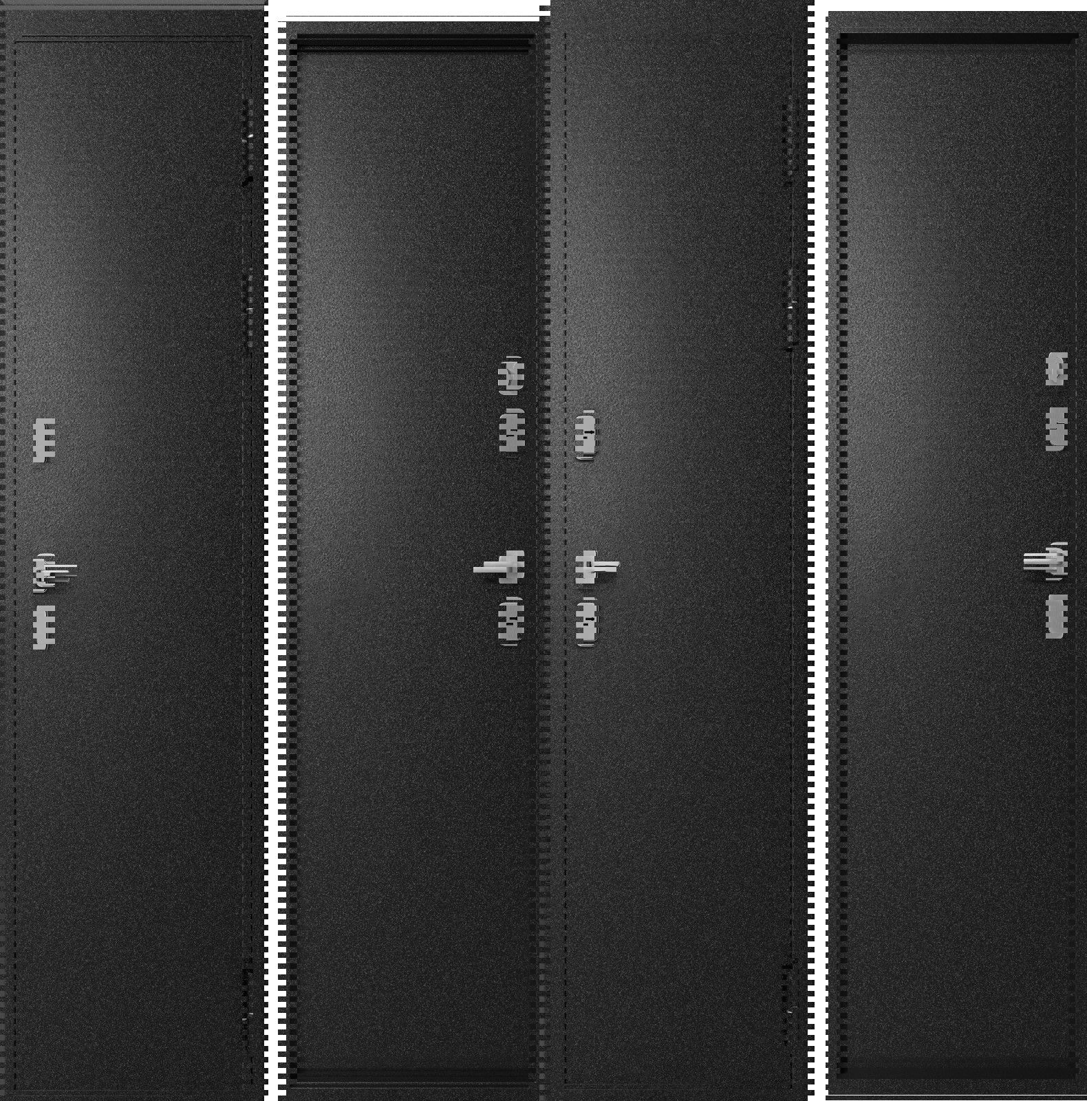 Изображение товара ЭТАЛОН Термо-3М левая 190x86 см, черный букле, 2 замка, терморазрыв