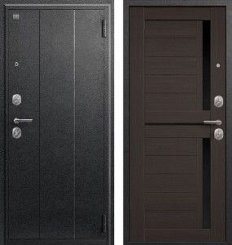 Изображение товара Входная дверь HIT А-01, черный сатин, 205x86 см