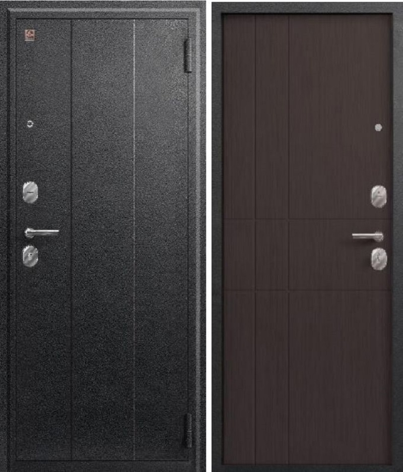 Изображение товара Входная дверь HIT А-02 левый 860/960 мм черный сатин