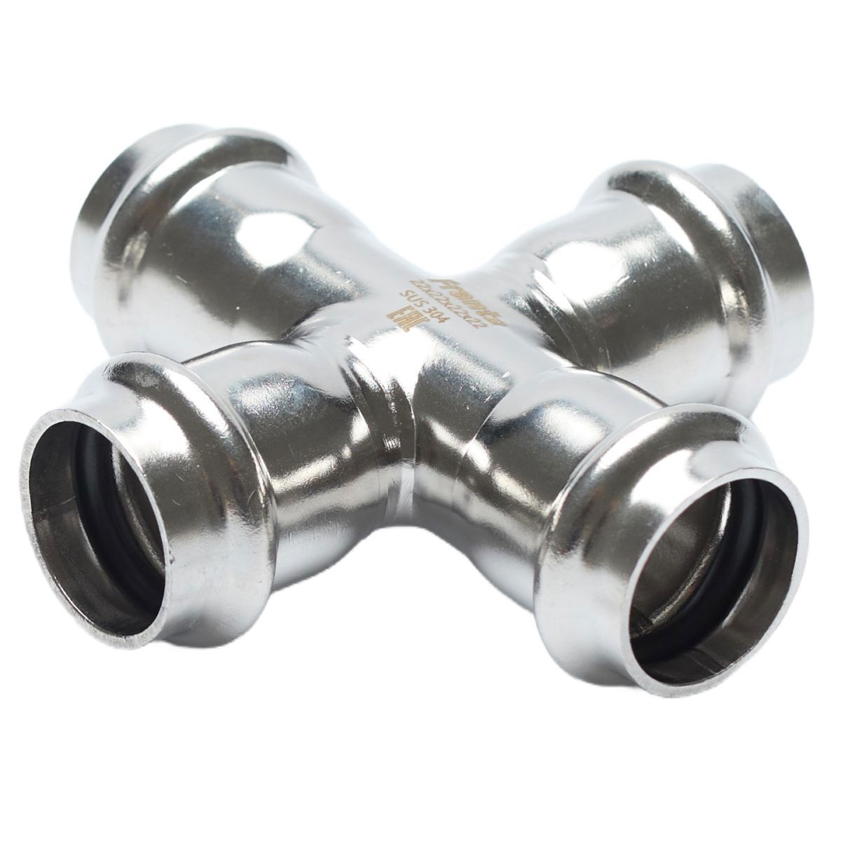 Изображение товара Крестовина Franta 15x15x15x15 мм ВПр из нержавеющей стали Aisi 304