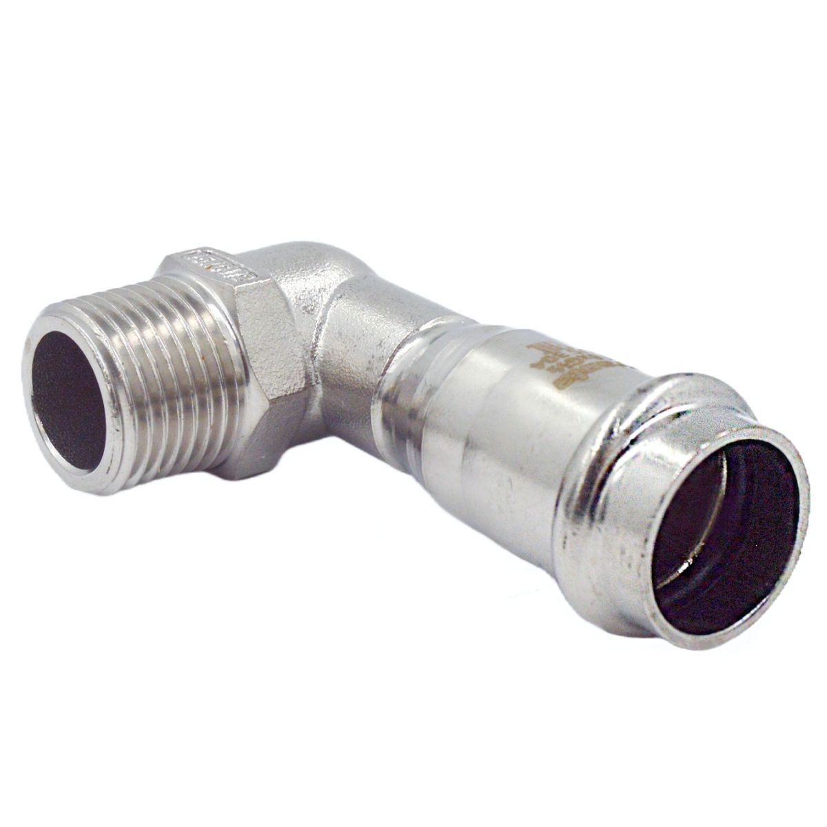 Изображение товара Адаптер Franta 1/2"x18 мм НР-ВПр нержавеющая сталь Aisi 304 для отопления водоснабжения