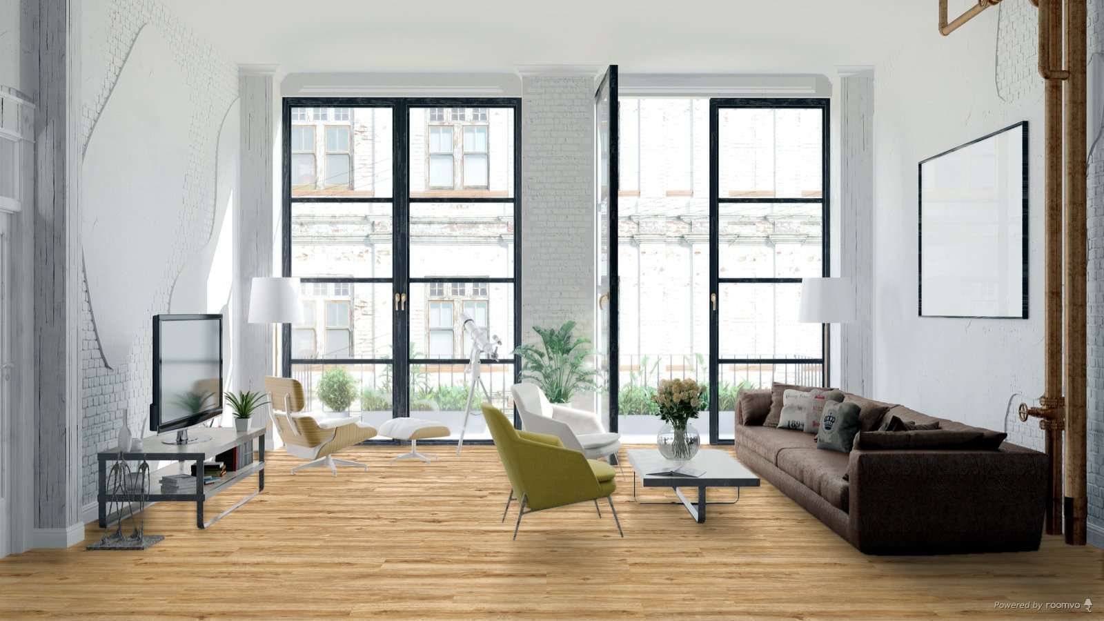 Изображение товара СПК плитка TheFloor Wood Riley Oak P1004 42 класс водостойкая 6 мм 1.8 м²