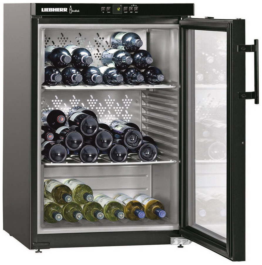 Изображение товара Винный шкаф Liebherr WKb 1812-22 66 бутылок цифровое управление черный