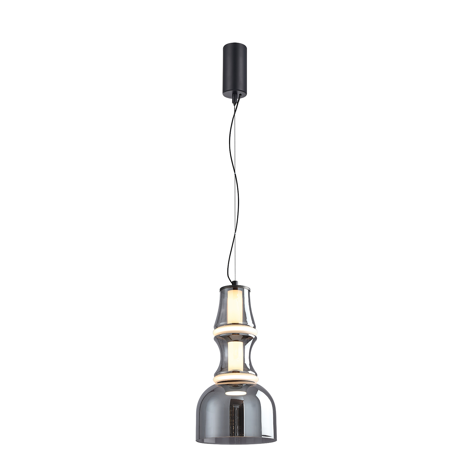 Изображение товара Современный подвесной светильник Gaudi с нейтральным белым светом 2 м² черный