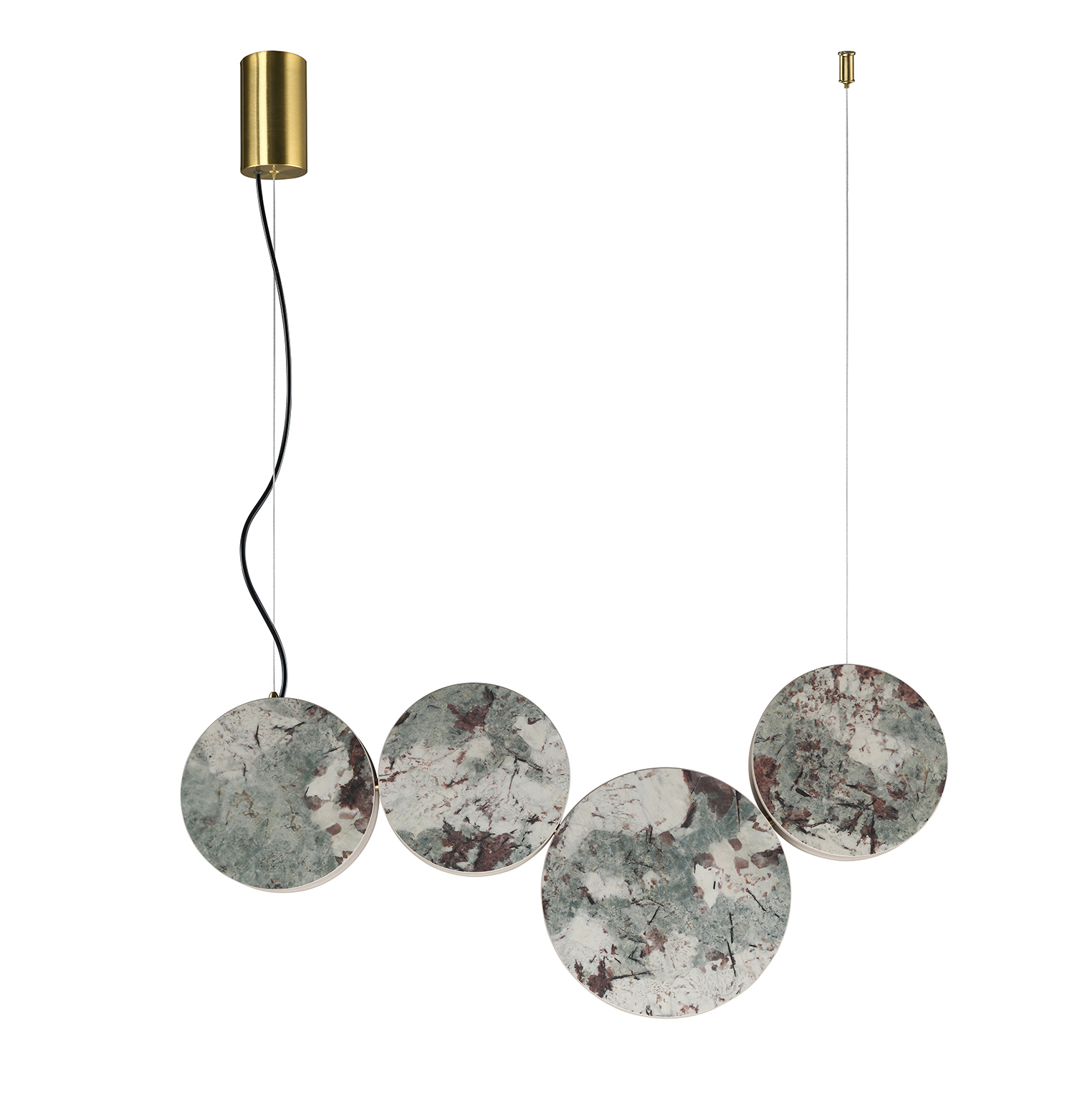 Изображение товара Светильник подвесной Favourite Sten 4447-4p с искусственным мрамором и золотым основанием