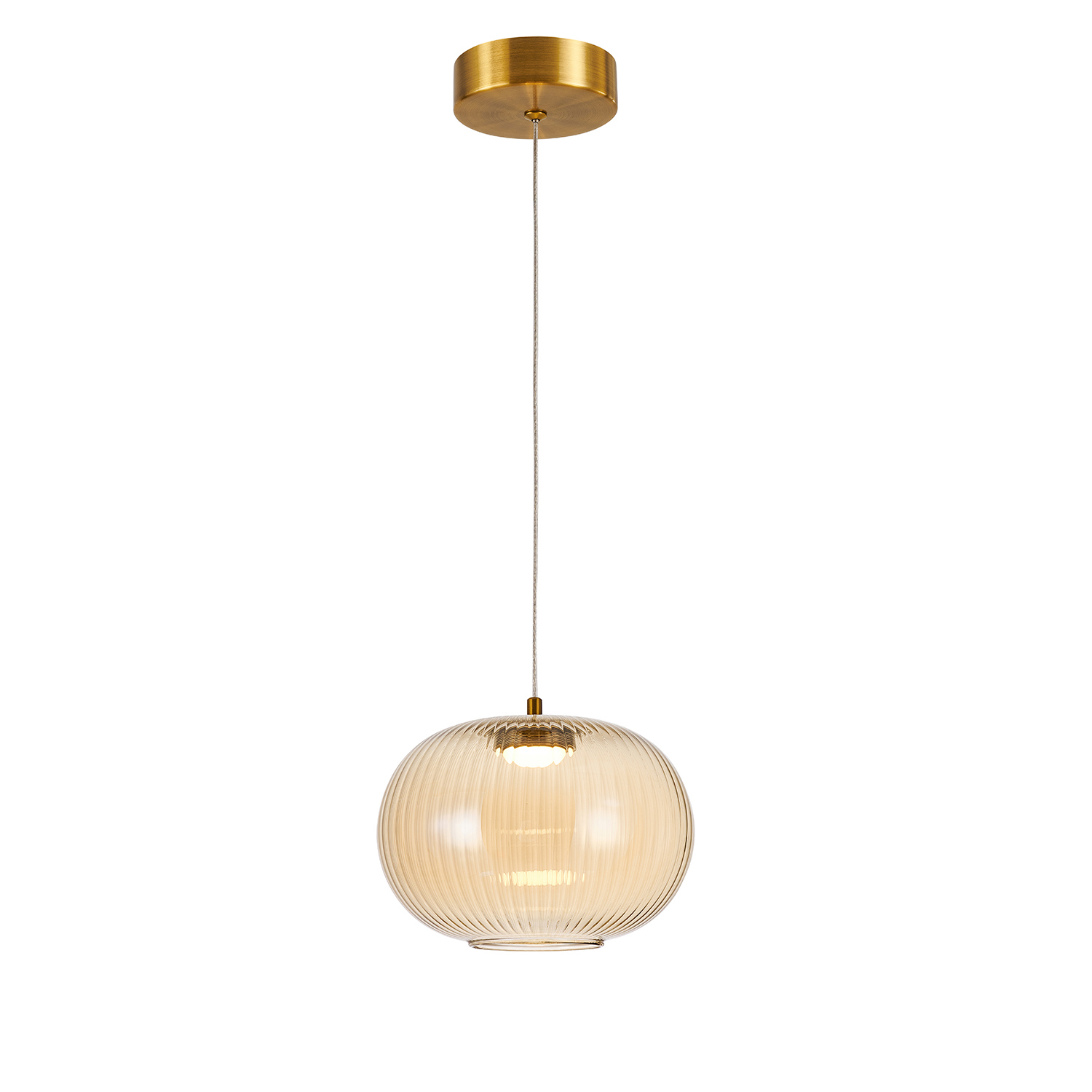 Изображение товара Подвесной светильник Favourite Cattivo 4451-1p нейтральный белый латунь современный дизайн