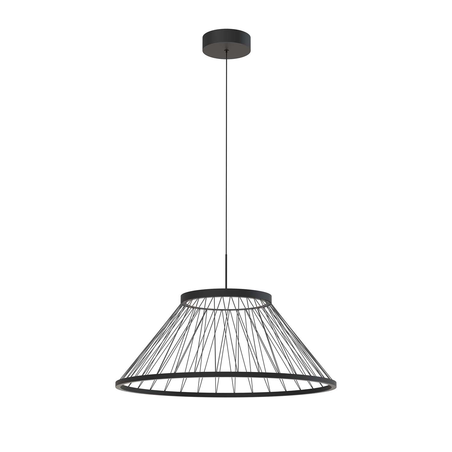 Изображение товара Подвесной светильник Fibra Favourite, современный дизайн, черный металл и полиамид, регулировка выс