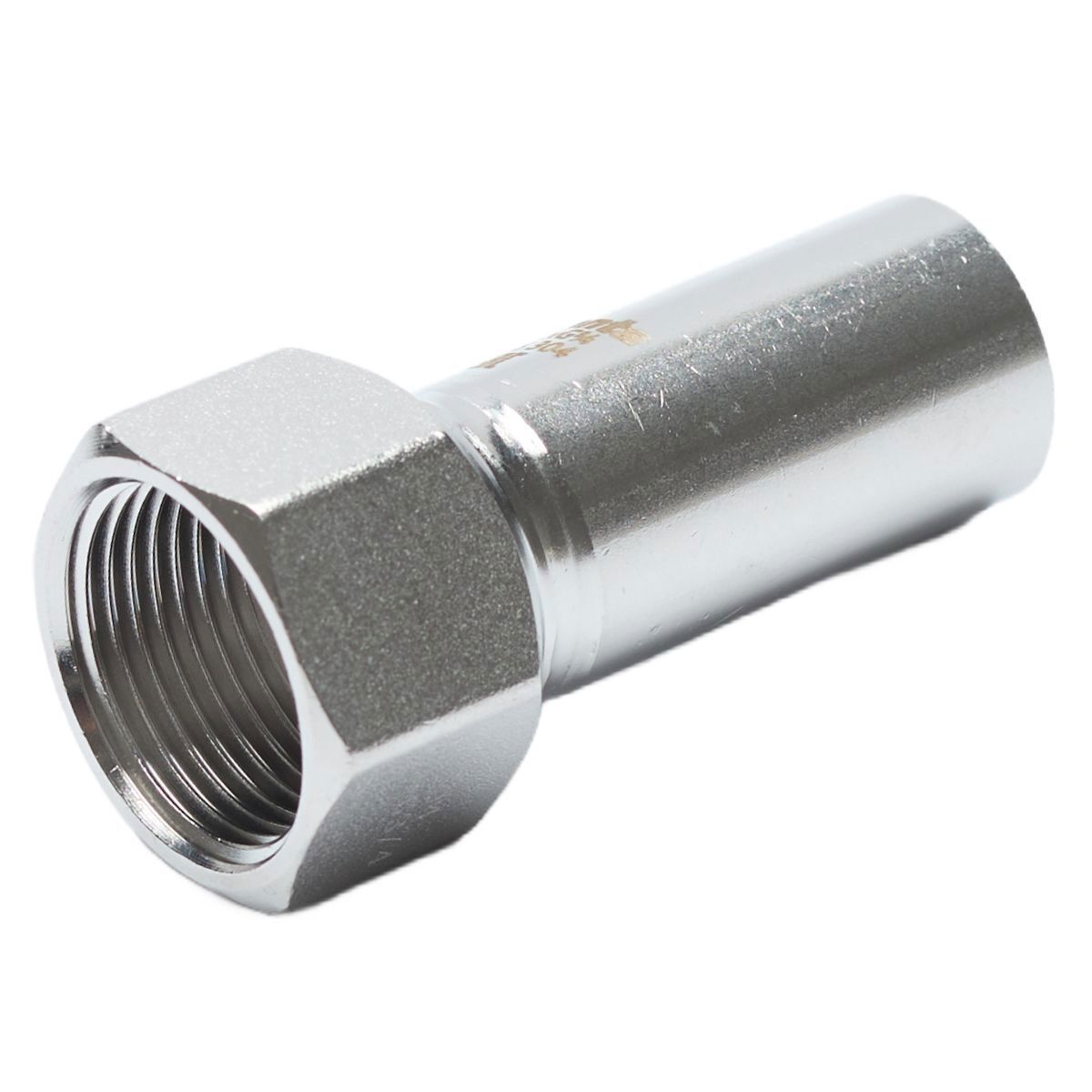 Изображение товара Переходник Franta 3/4"x28 мм ВР-ВПр из нержавеющей стали Aisi 304 гипотеза быстрого монтажа