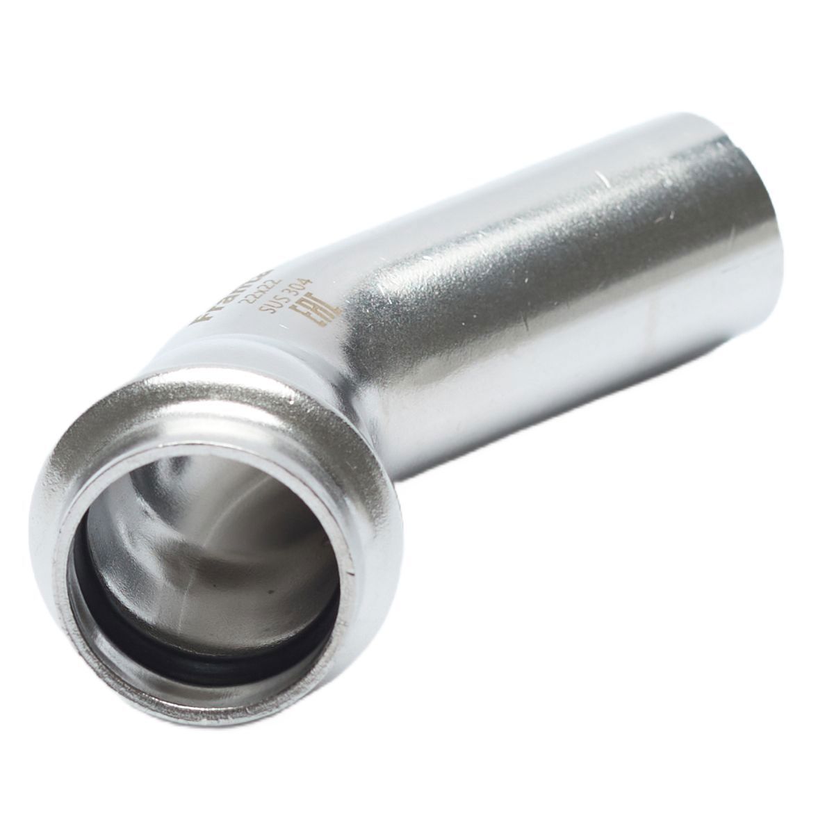 Изображение товара Угол 45° для труб из нержавеющей стали 18x18 мм Franta ВПр-НПр