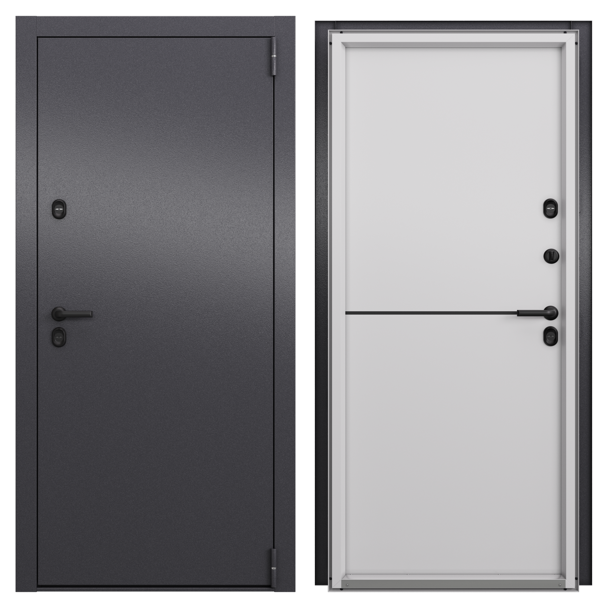 Изображение товара Входная дверь металлическая Антарктик 95x205 см правая бьянко