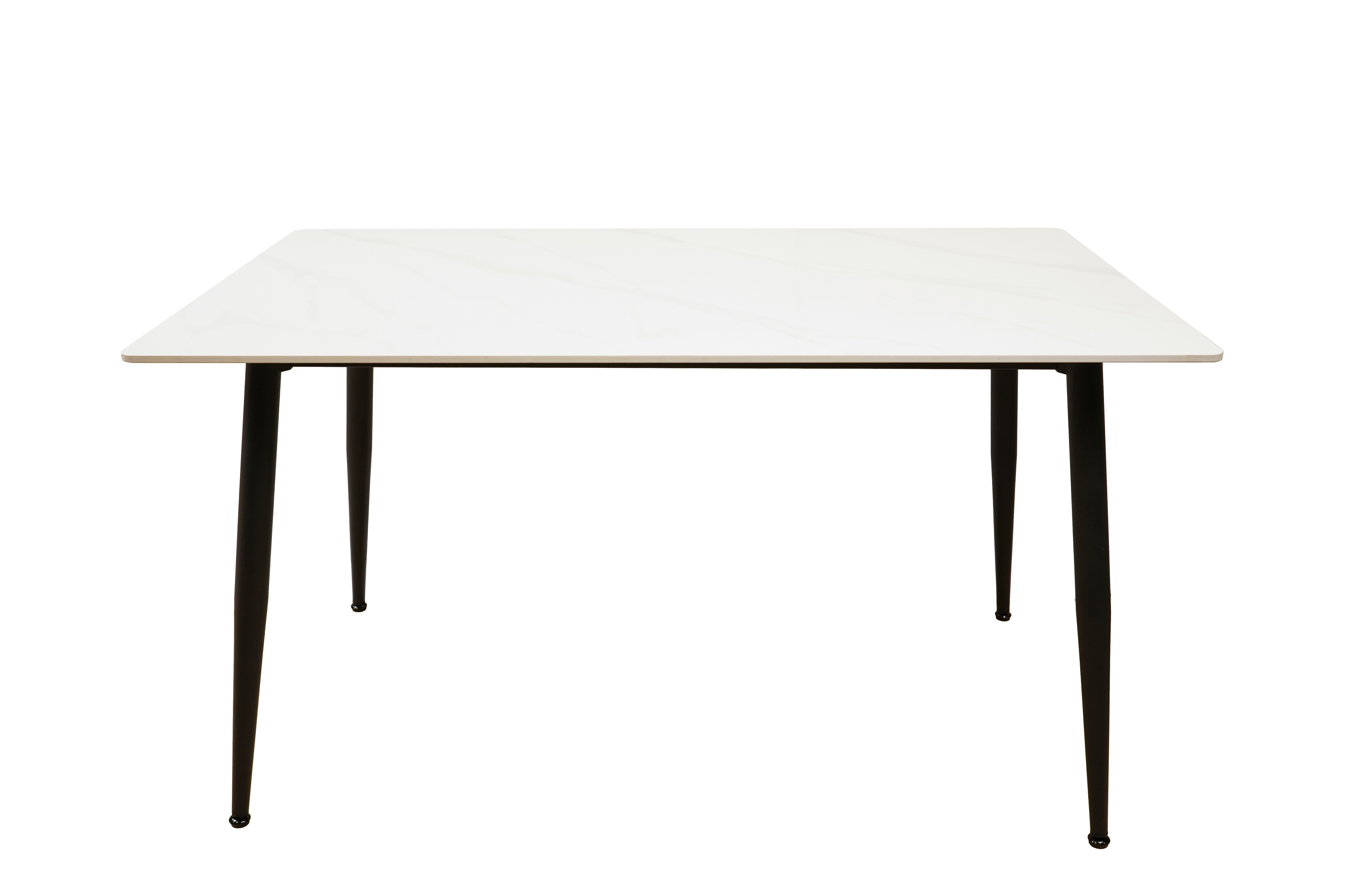 Изображение товара Кухонный стол прямоугольный Ametist 120x80 см искусственный камень белый матовый