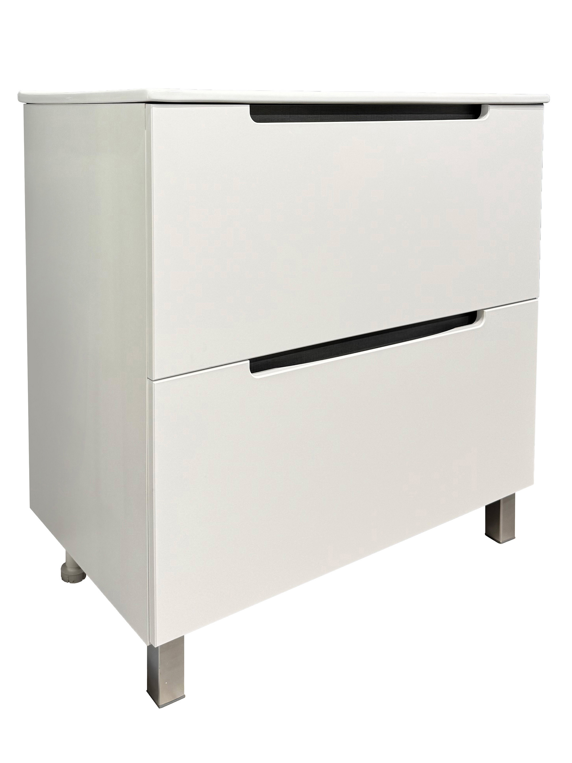 Изображение товара Тумба с раковиной Runo Lina 80 напольная цвет белый