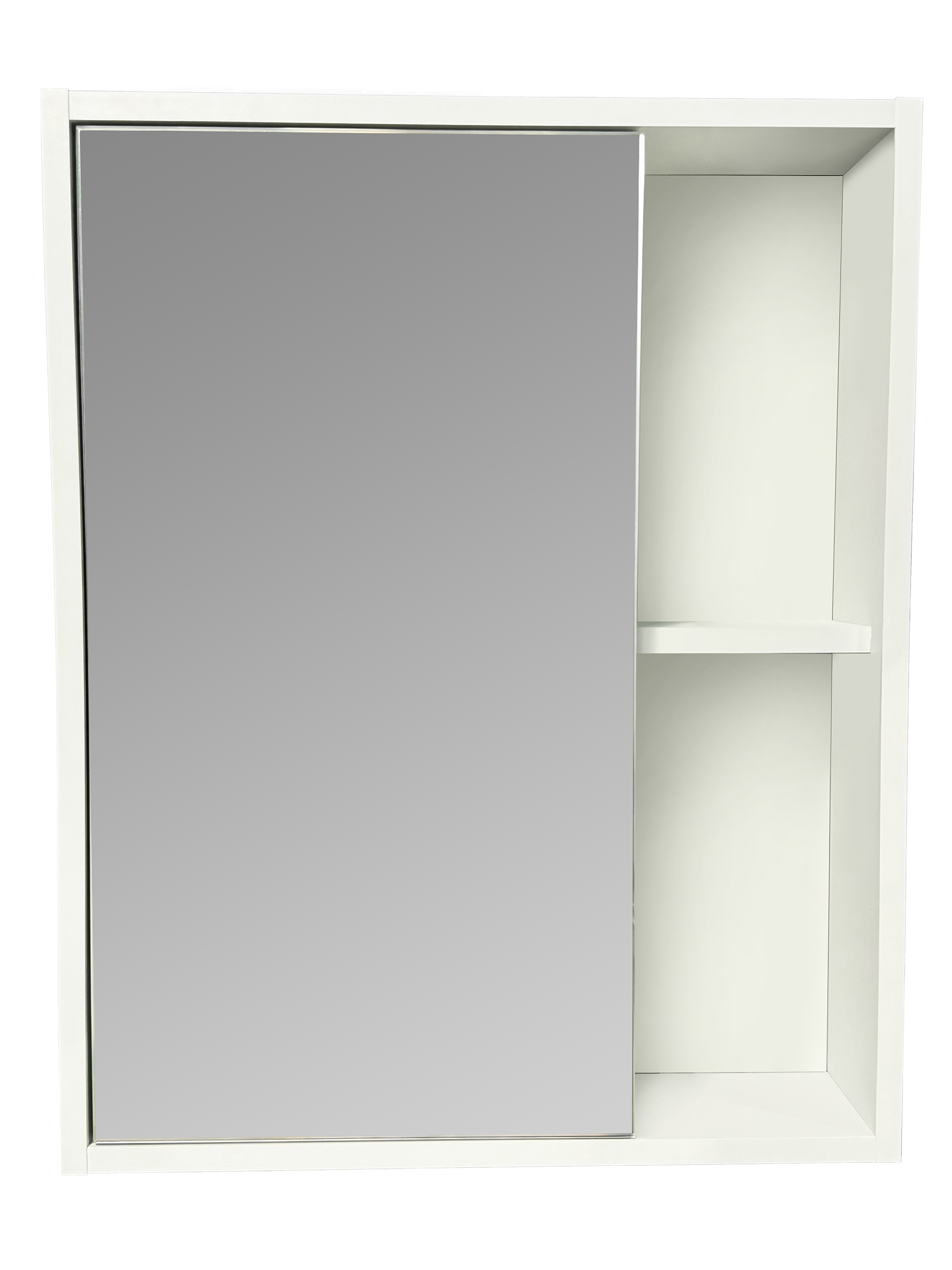 Изображение товара Зеркальный шкаф для ванной Runo ЭкоНова 52 белый современный дизайн