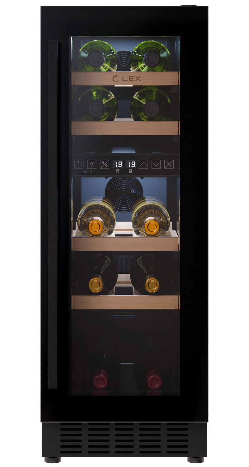 Изображение товара Винный шкаф LEX LWD3017BL DUAL ZONE на 17 бутылок
