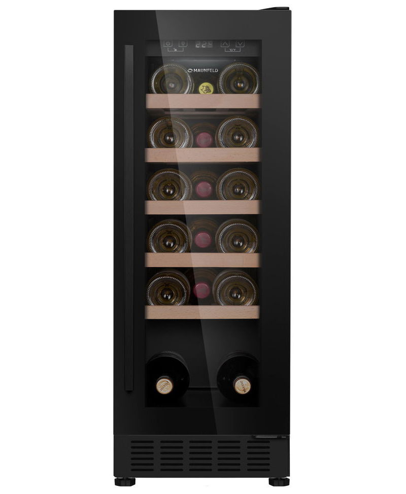 Изображение товара Винный шкаф MAUNFELD MBWC-56S20 встроенный для 20 бутылок 82 см черный