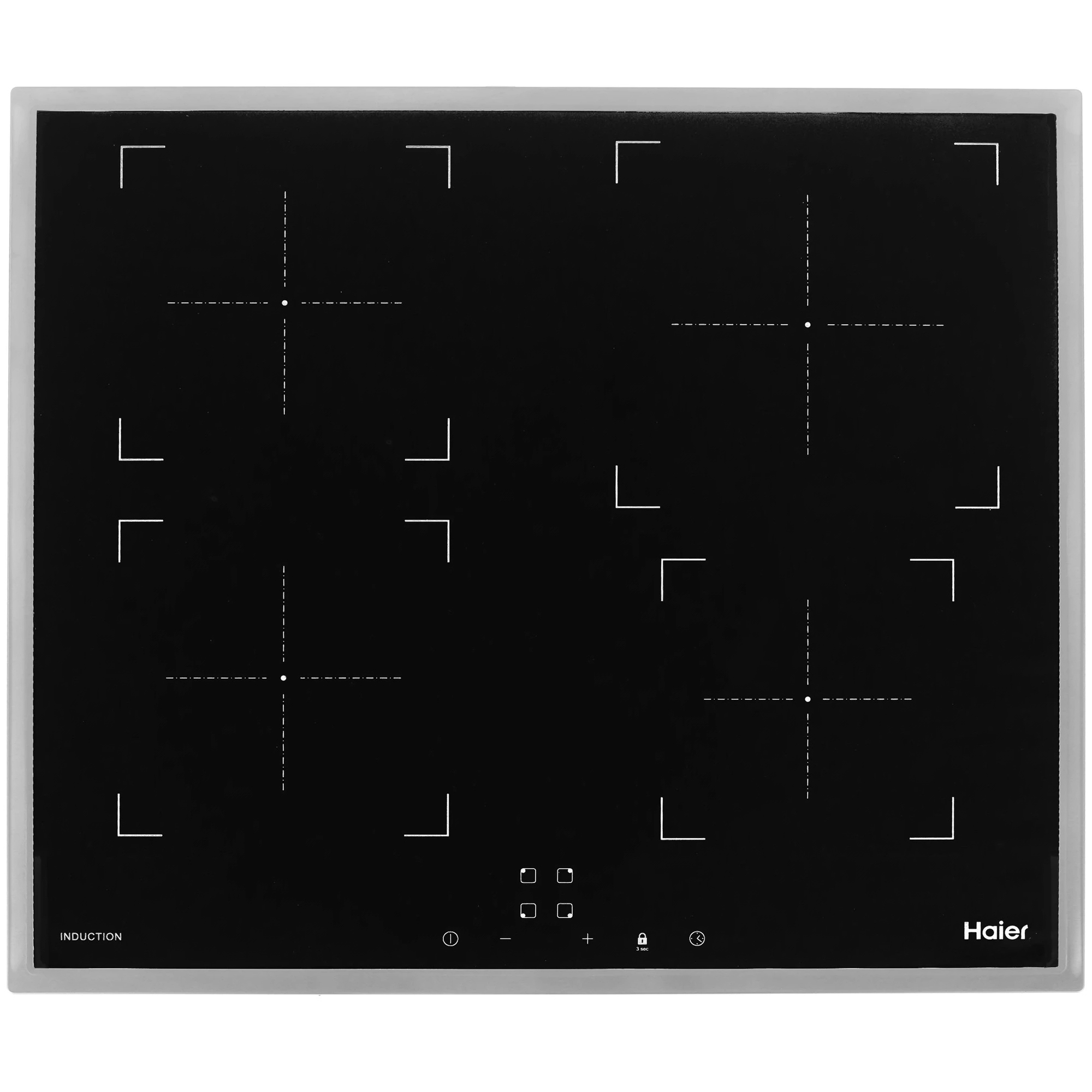 Изображение товара Электрическая варочная панель Haier HHY-Y64NFB 59 см 4 конфорки индукция черный