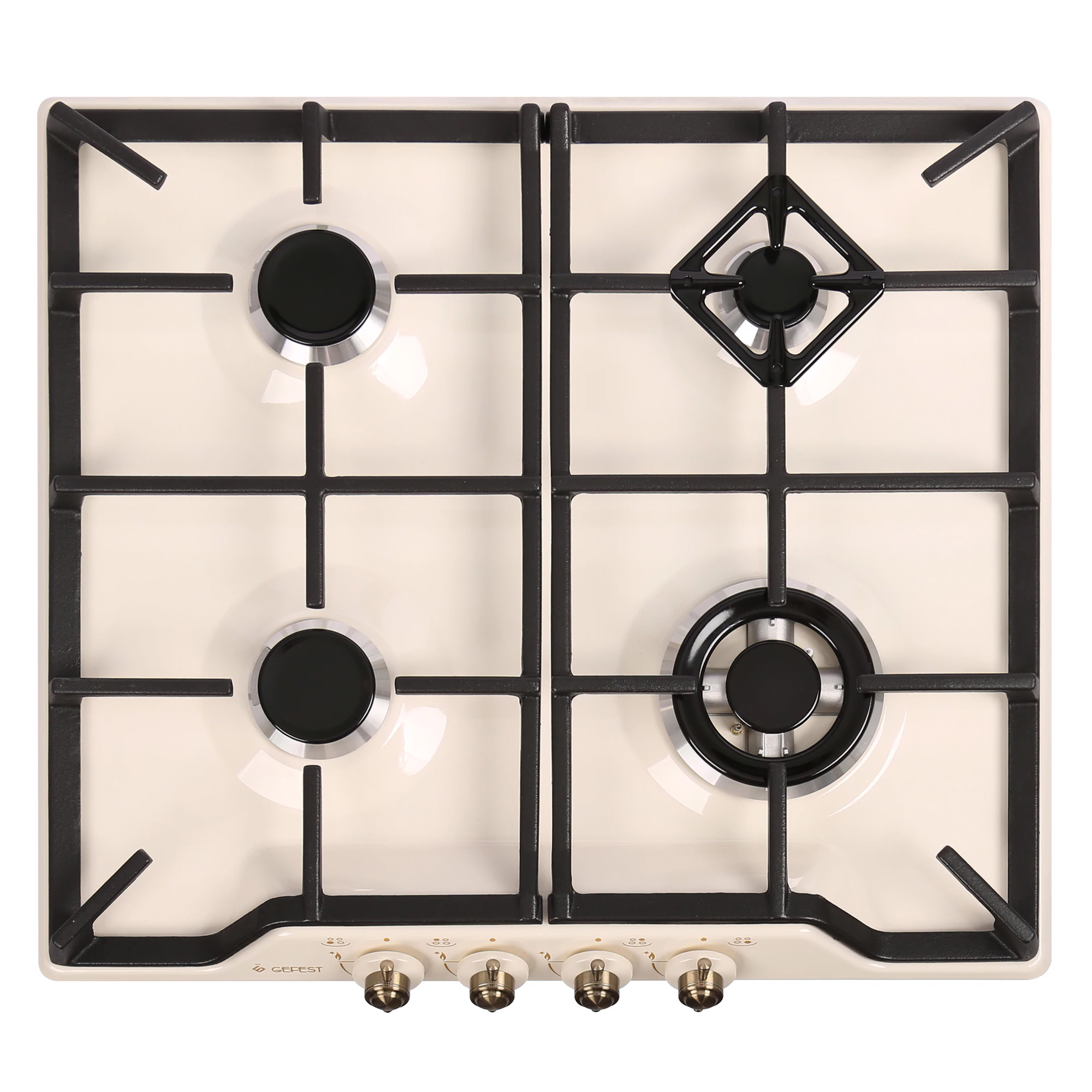 Изображение товара Газовая варочная панель Gefest ПВГ 1212-02 К55 4 конфорки бежевый