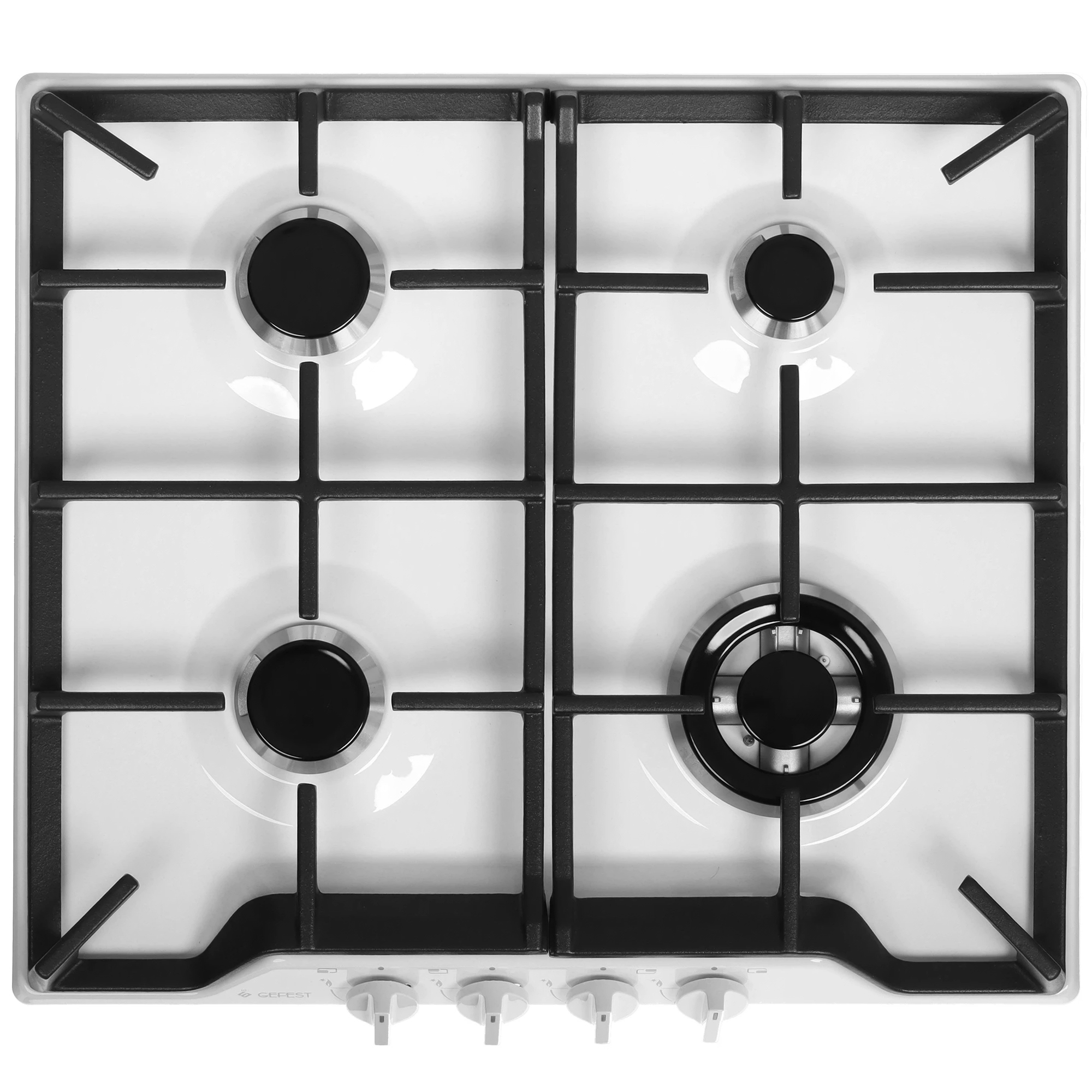 Изображение товара Газовая варочная панель Gefest ПВГ 1212-02 59 см 4 конфорки белая