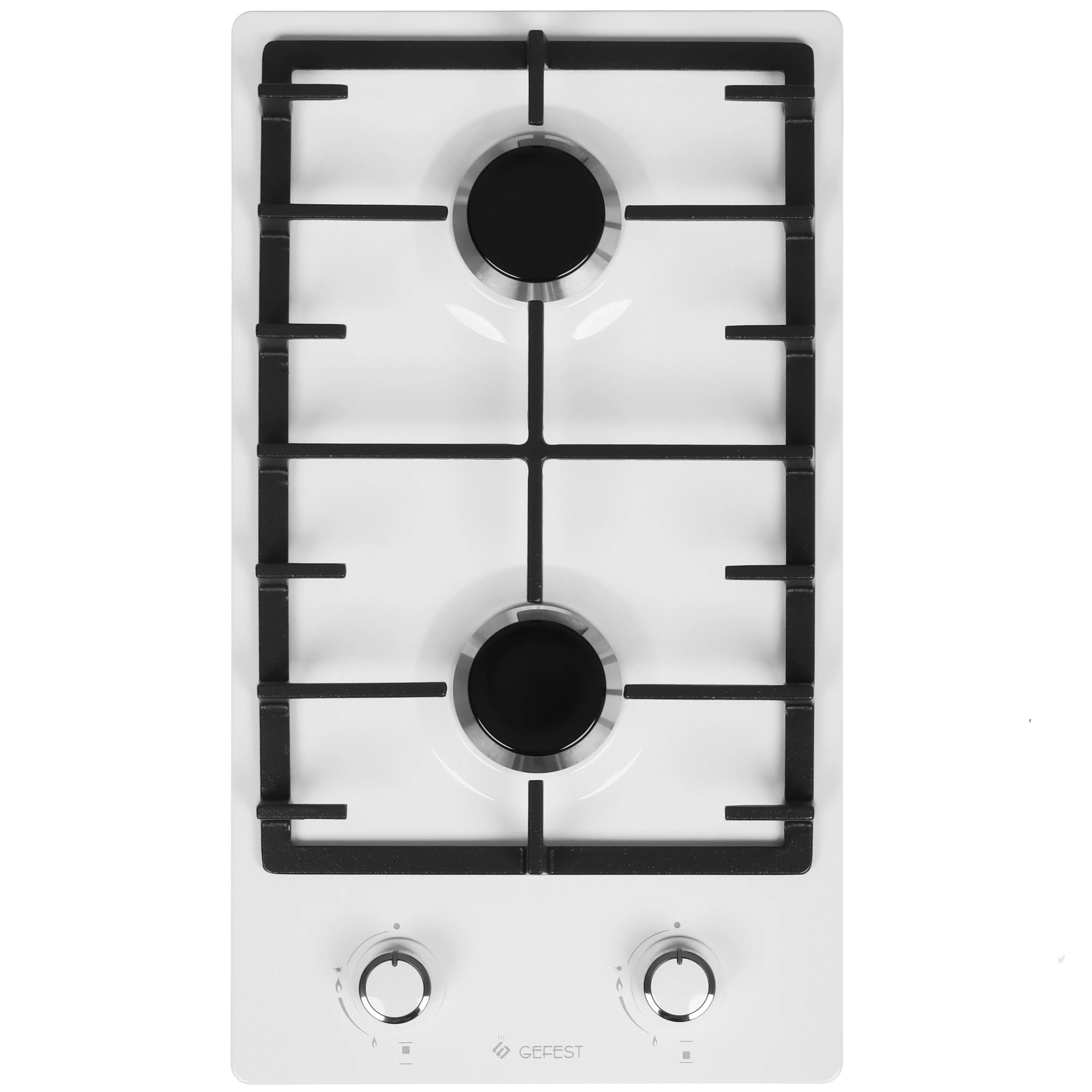 Изображение товара Газовая варочная панель Gefest ПВГ 1002 30 см 2 конфорки белая