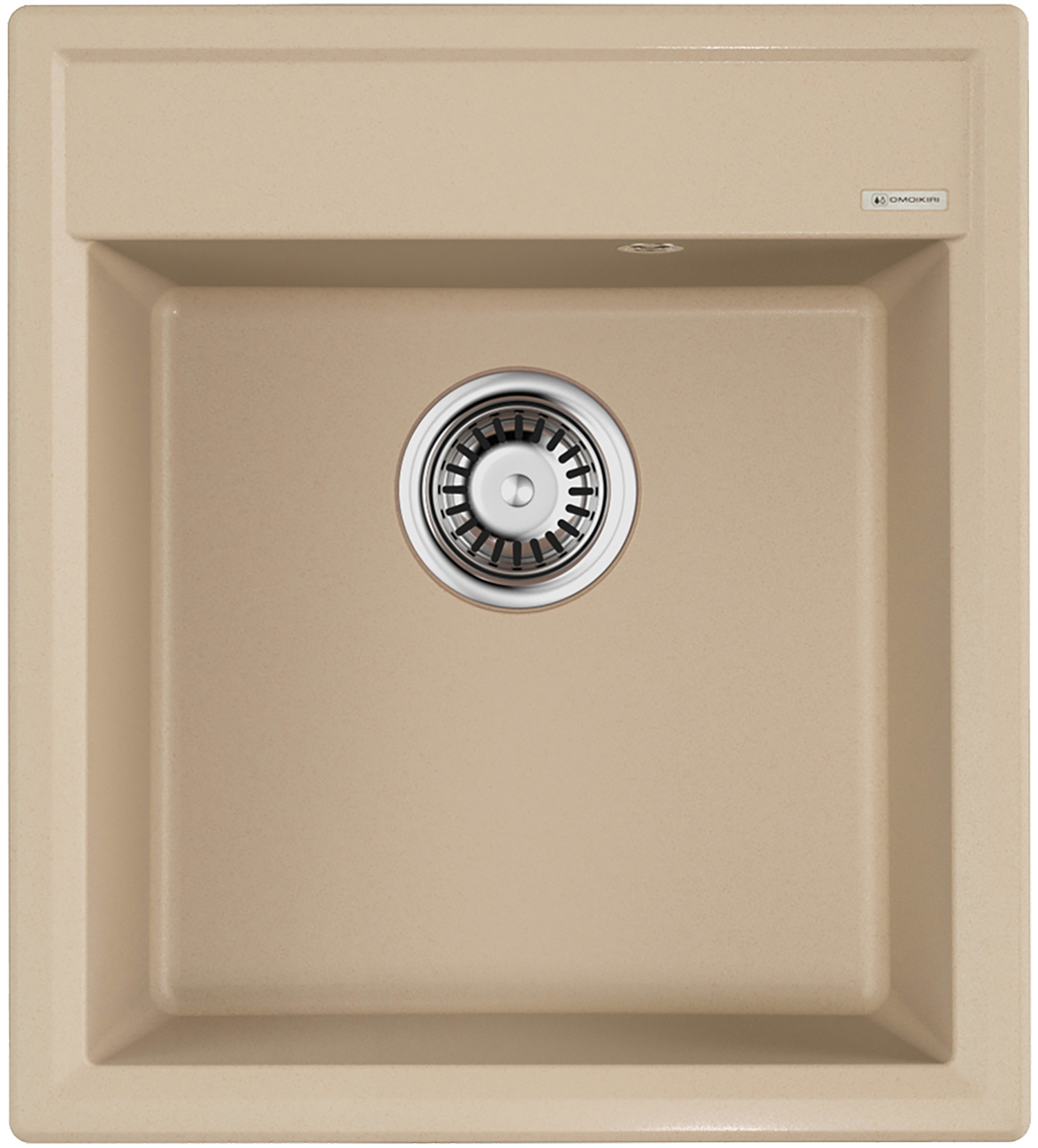 Изображение товара Кухонная мойка OMOIKIRI Daisen 46-SA из искусственного гранита 46x51 см Бежевый