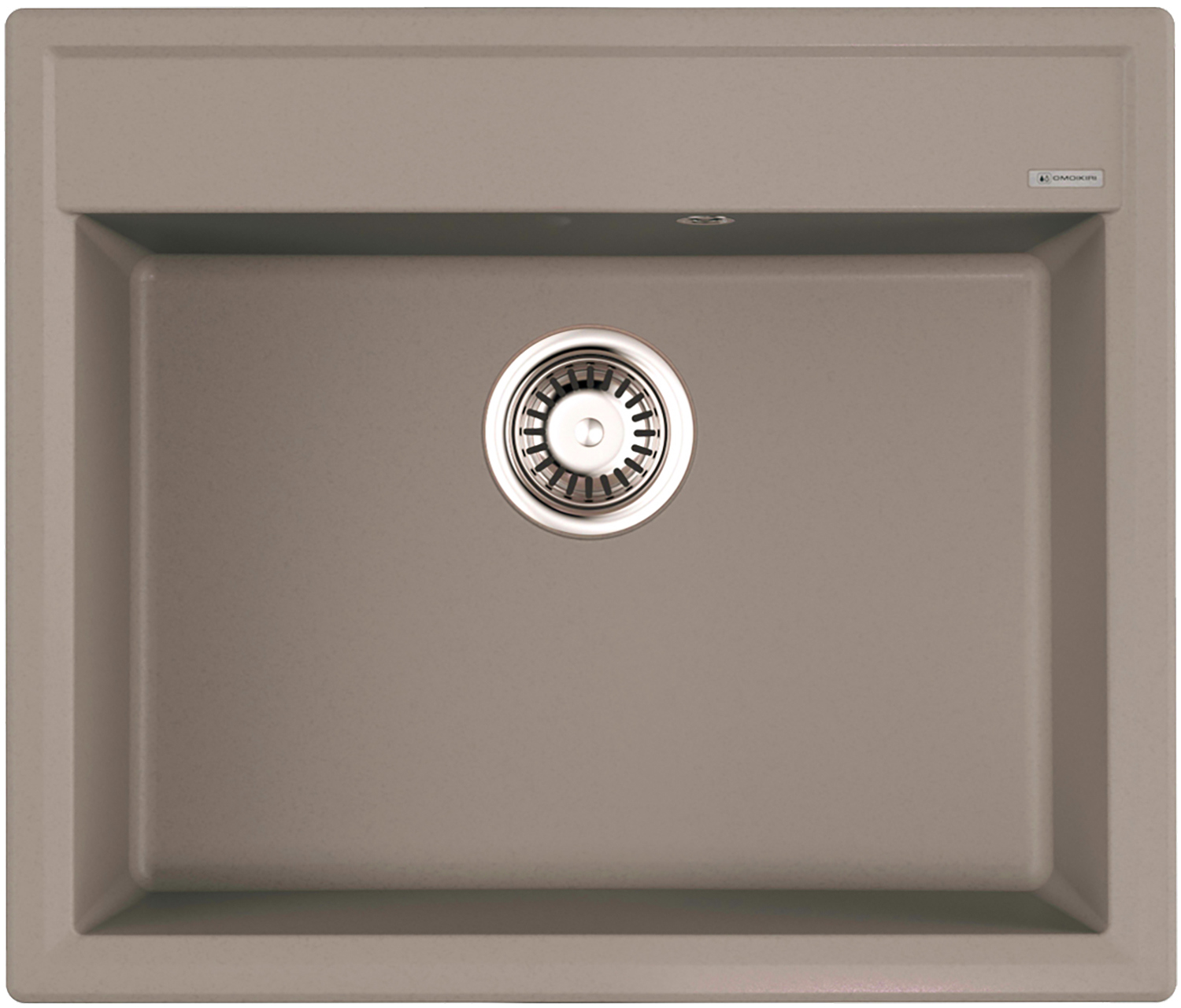 Изображение товара Кухонная мойка OMOIKIRI Daisen 60-GR из искусственного гранита 60x51см серого цвета