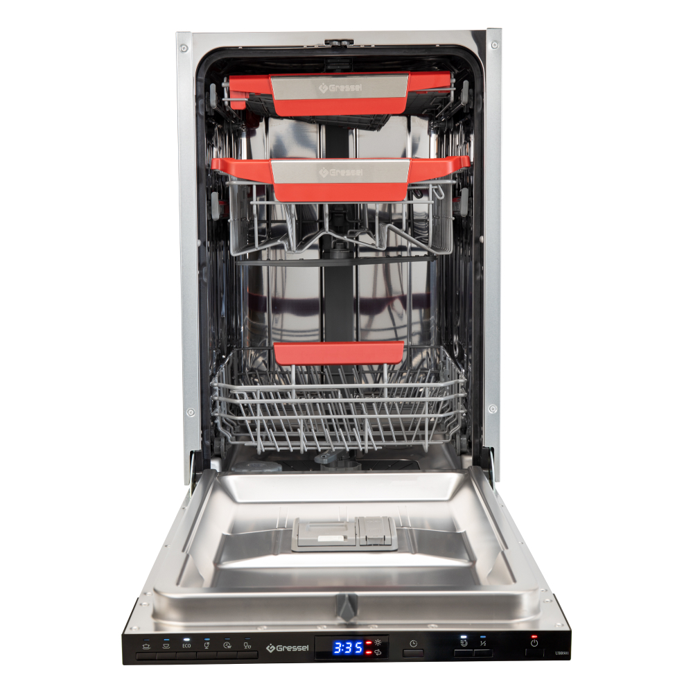 Изображение товара Встраиваемая посудомоечная машина Gressel UBB501 44.8 см 6 программ черная